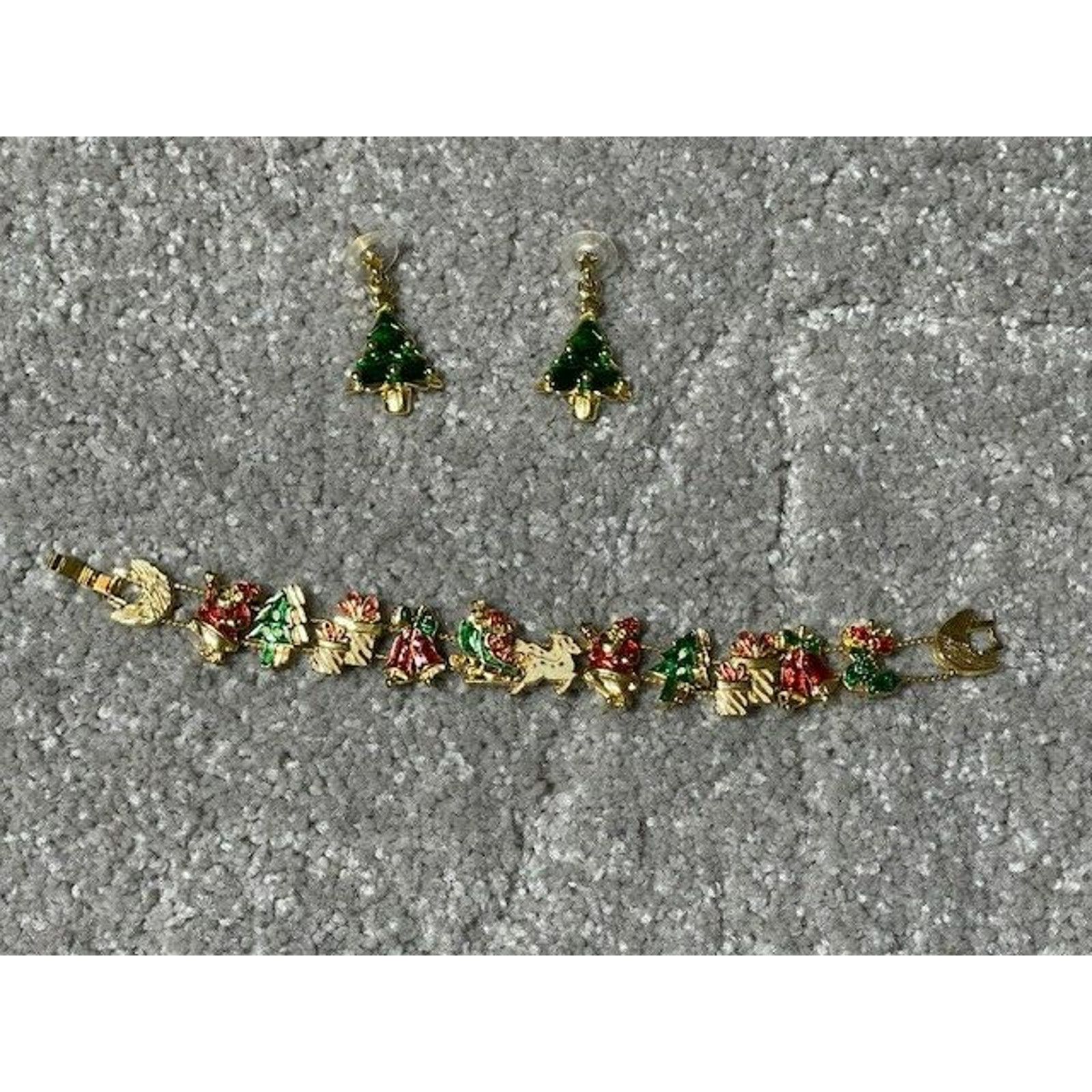 Other Christmas Theme Slide Panels Charm Bracelet & Earrings Size ONE SIZE - 2 Thumbnail