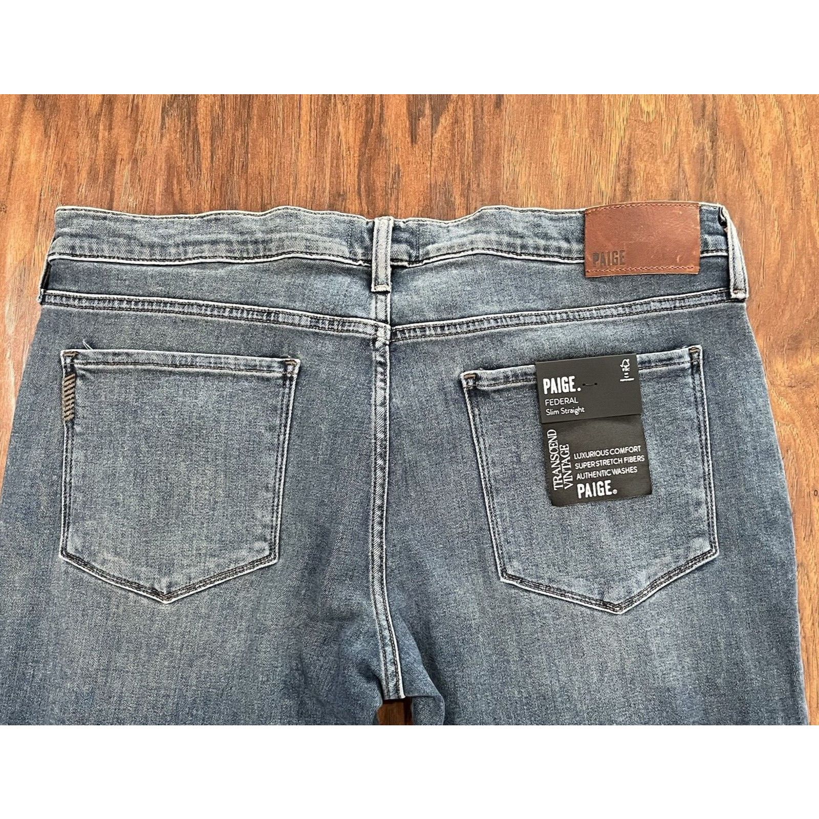 Paige Paige Jeans Men's Transcend Federal Slim Straight Size 36x32 Size US 36 / EU 52 - 6 Thumbnail