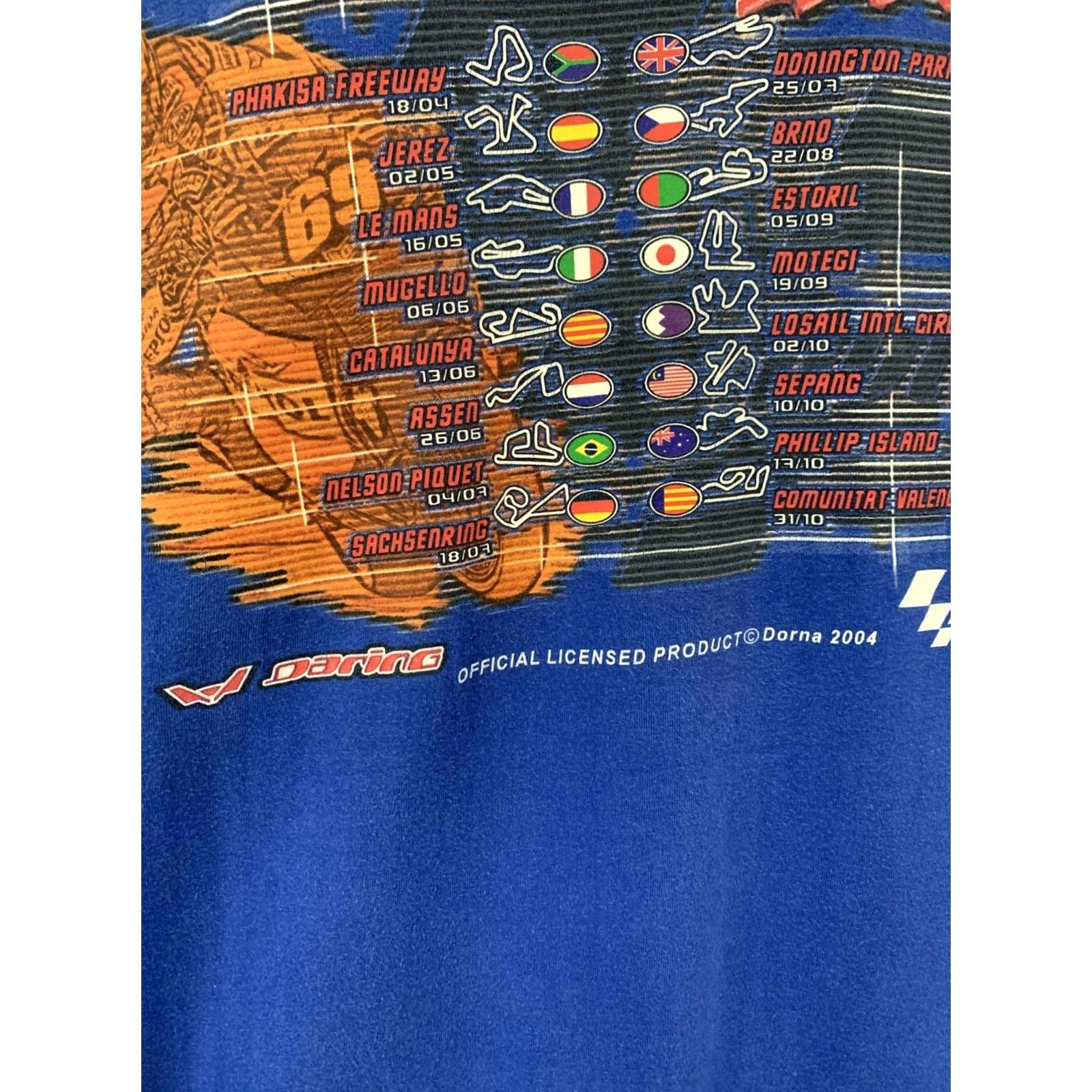 Vintage VINTAGE MotoGP Valencia Grand Prix T-Shirt Blue Official Licensed Size L Men Shirt Size US L / EU 52-54 / 3 - 5 Thumbnail