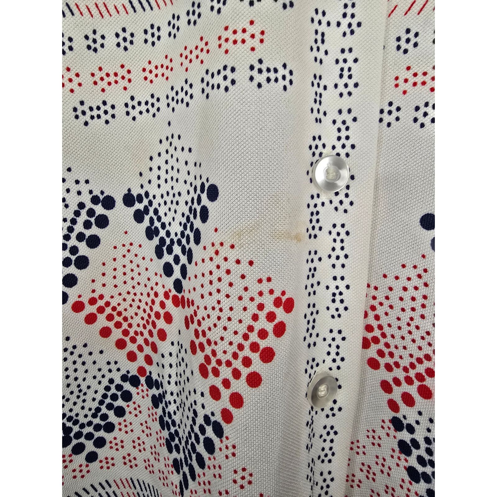 Vintage Vintage Womens Button Up Geometric Shirt Land' n Sea 1970s Size S / US 4 / IT 40 - 5 Thumbnail