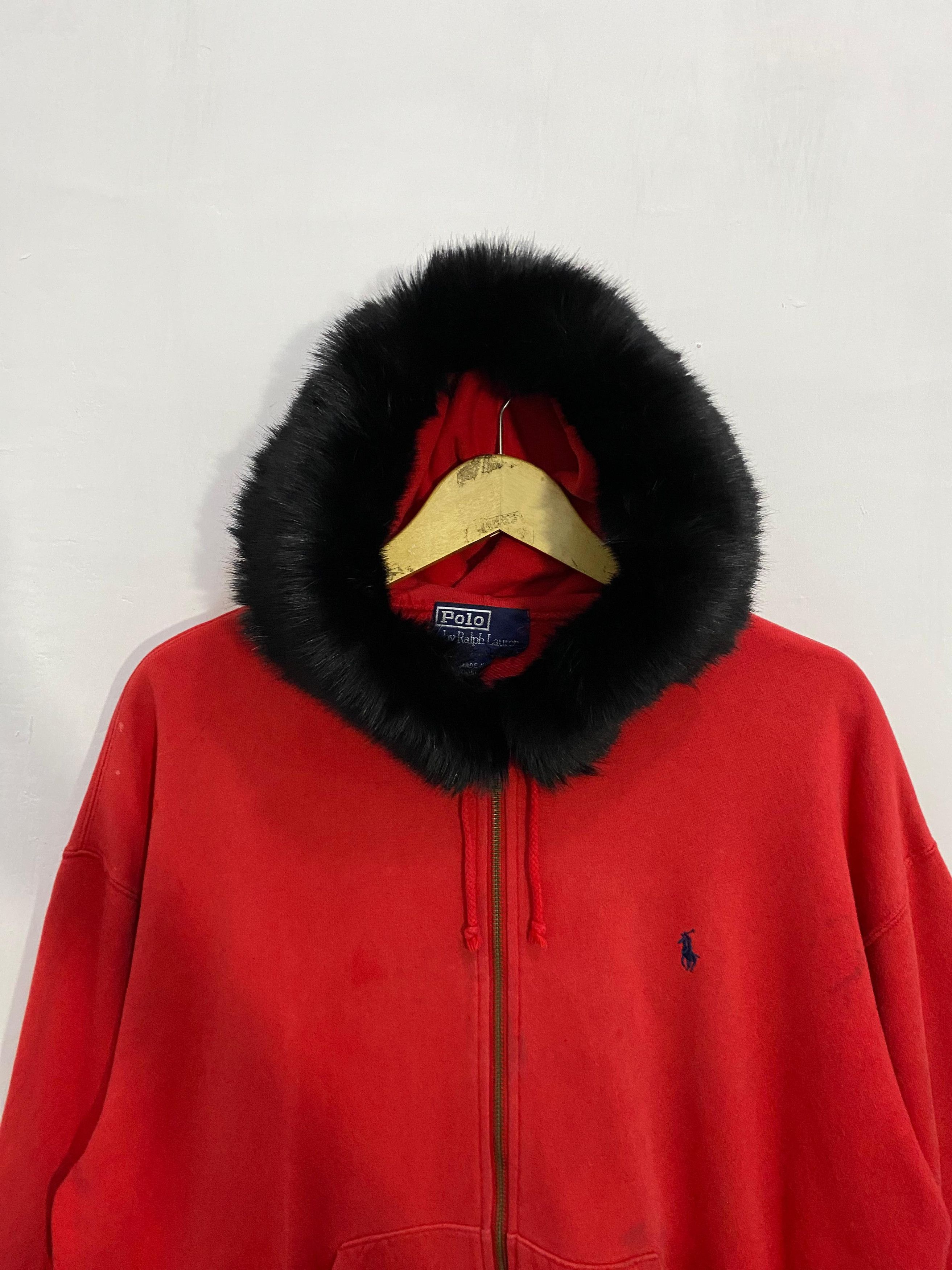 Polo Ralph Lauren Polo Ralph Lauren Fur Zipper Hoodie LGB Style Size US L / EU 52-54 / 3 - 4 Thumbnail