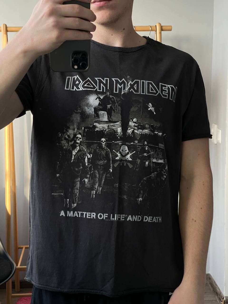 Band Tees × Iron Maiden × Vintage Iron Maiden A Matter of Life and Death tee 90s Size US L / EU 52-54 / 3 - 1 Thumbnail