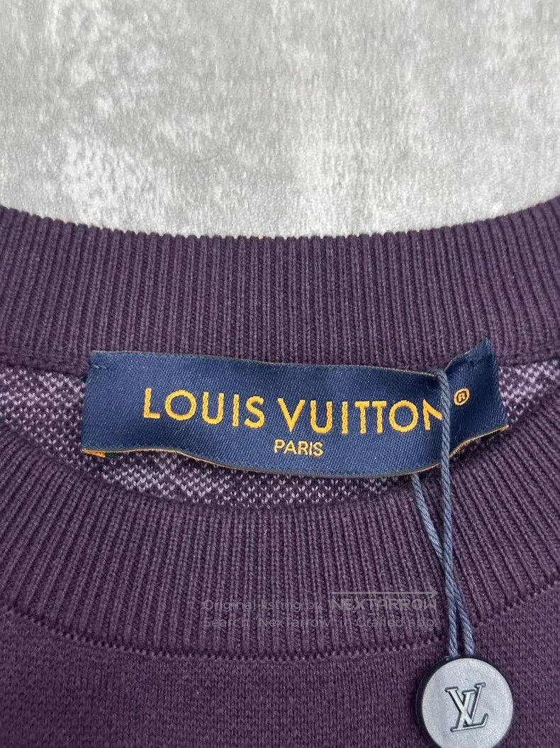 Louis Vuitton Louis Vuitton Purple round-necked short-sleeved sweater Size US M / EU 48-50 / 2 - 4 Thumbnail