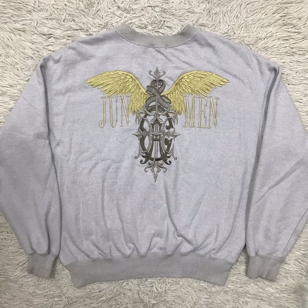 JUN MEN VINTAGE 90s JUN MEN BAGGY SWEATSHIRT Size US L / EU 52-54 / 3 - 10 Thumbnail