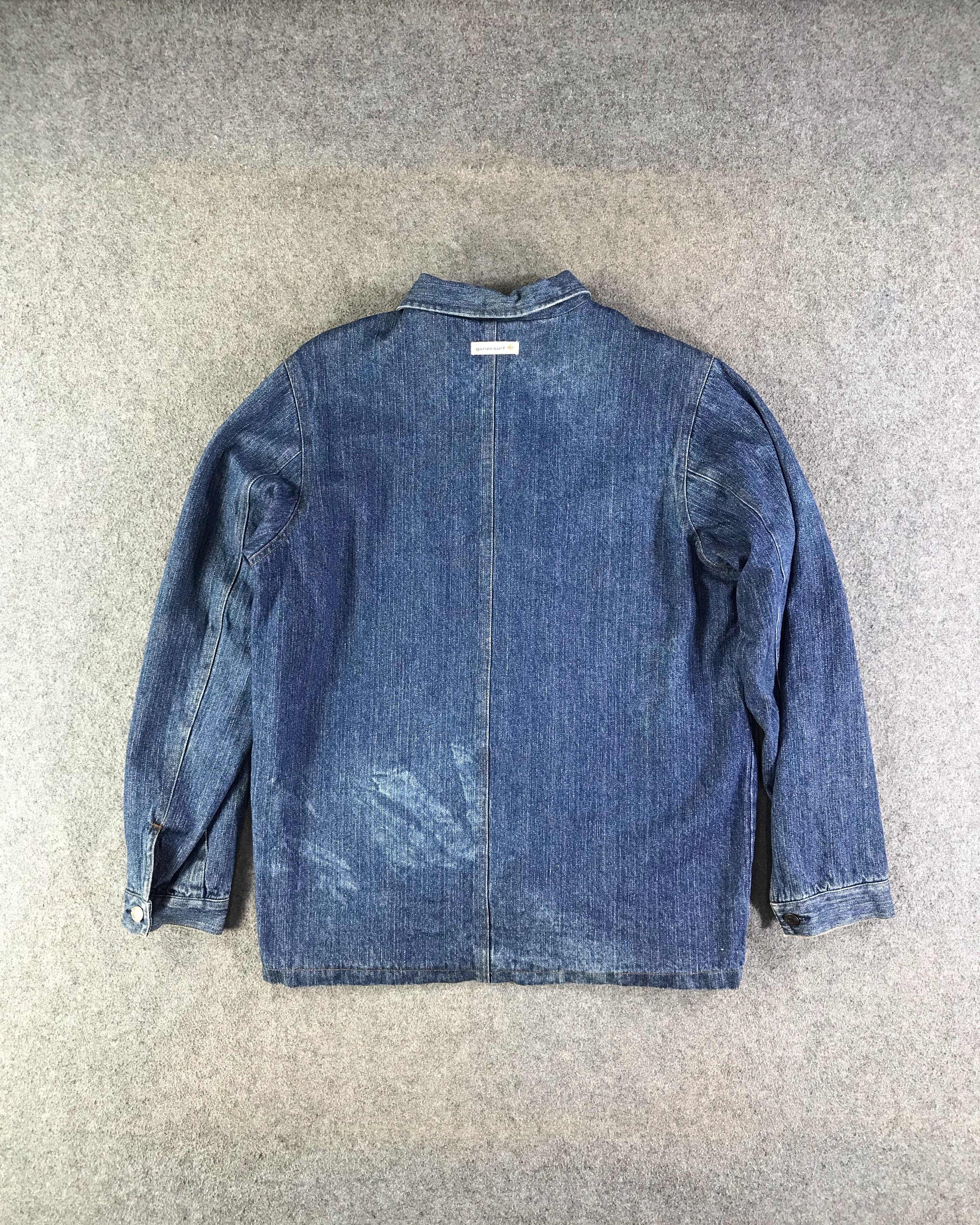 Japanese Brand Gonzo Surf Denim Jacket-JC196 Size US L / EU 52-54 / 3 - 3 Thumbnail