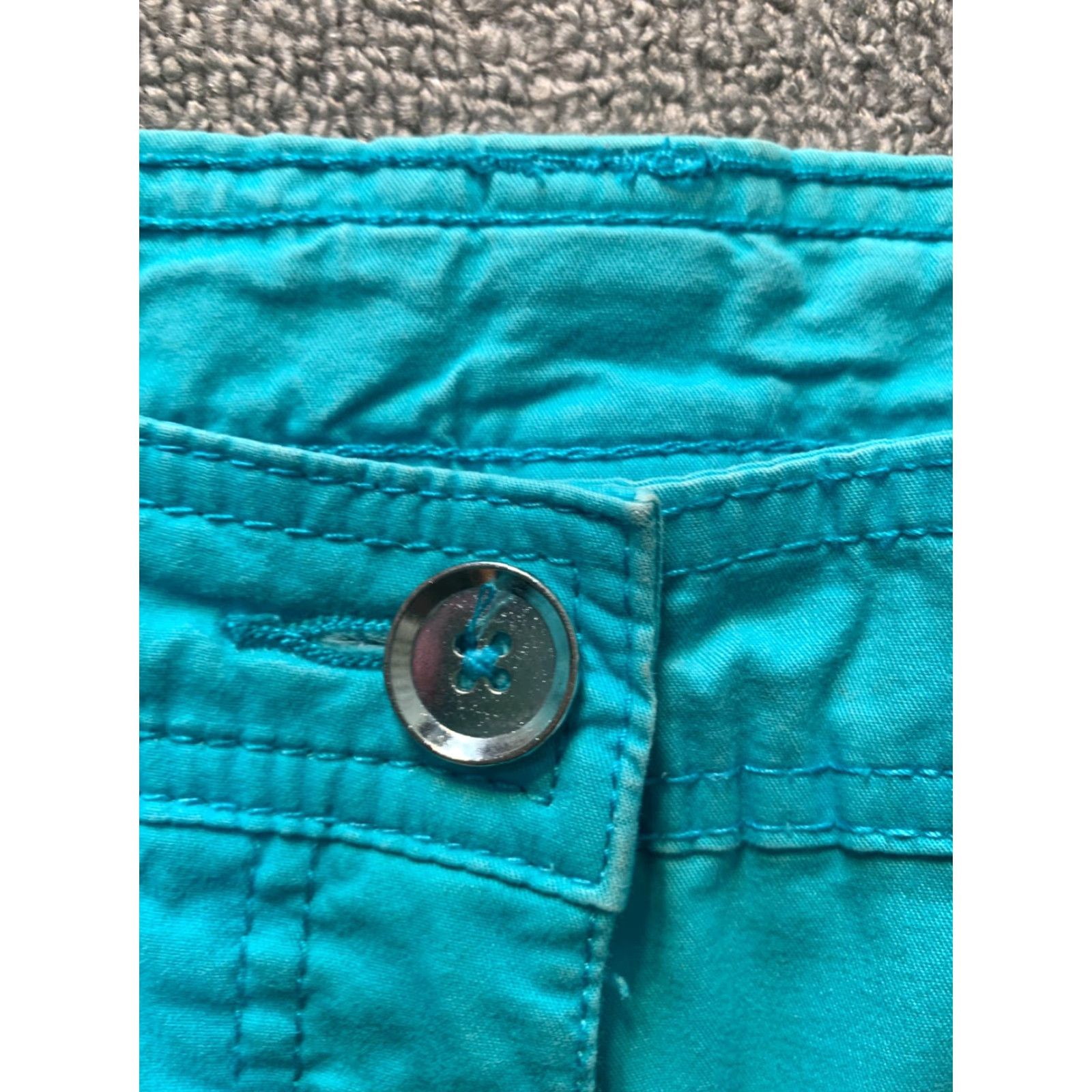 JM Collection JM Collection Blue Pants Size 10 Womens Petite Straight Pants Women Size 32" / US 10 / IT 46 - 5 Thumbnail