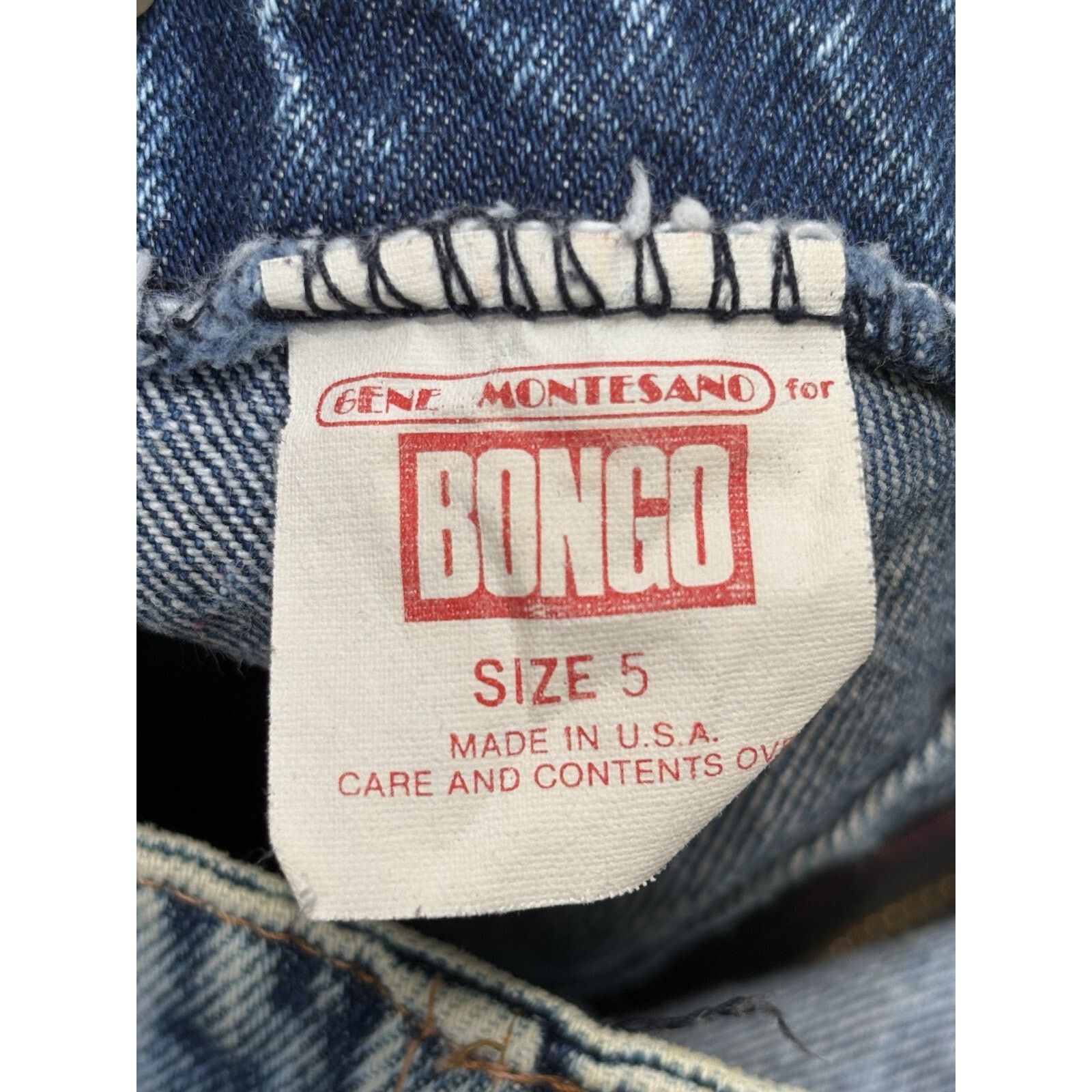 Vintage Bongo Skirt WMN 5 (24") Gene Montesano Denim 80s/90s Grunge Size 24" / US 00 / IT 34 - 3 Thumbnail