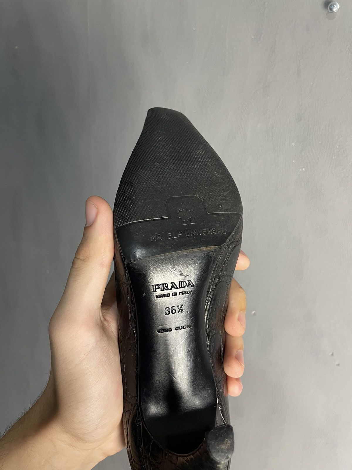 Prada Prada leather heels shoes size 36.5 Size US 6.5 / IT 36.5 - 8 Thumbnail