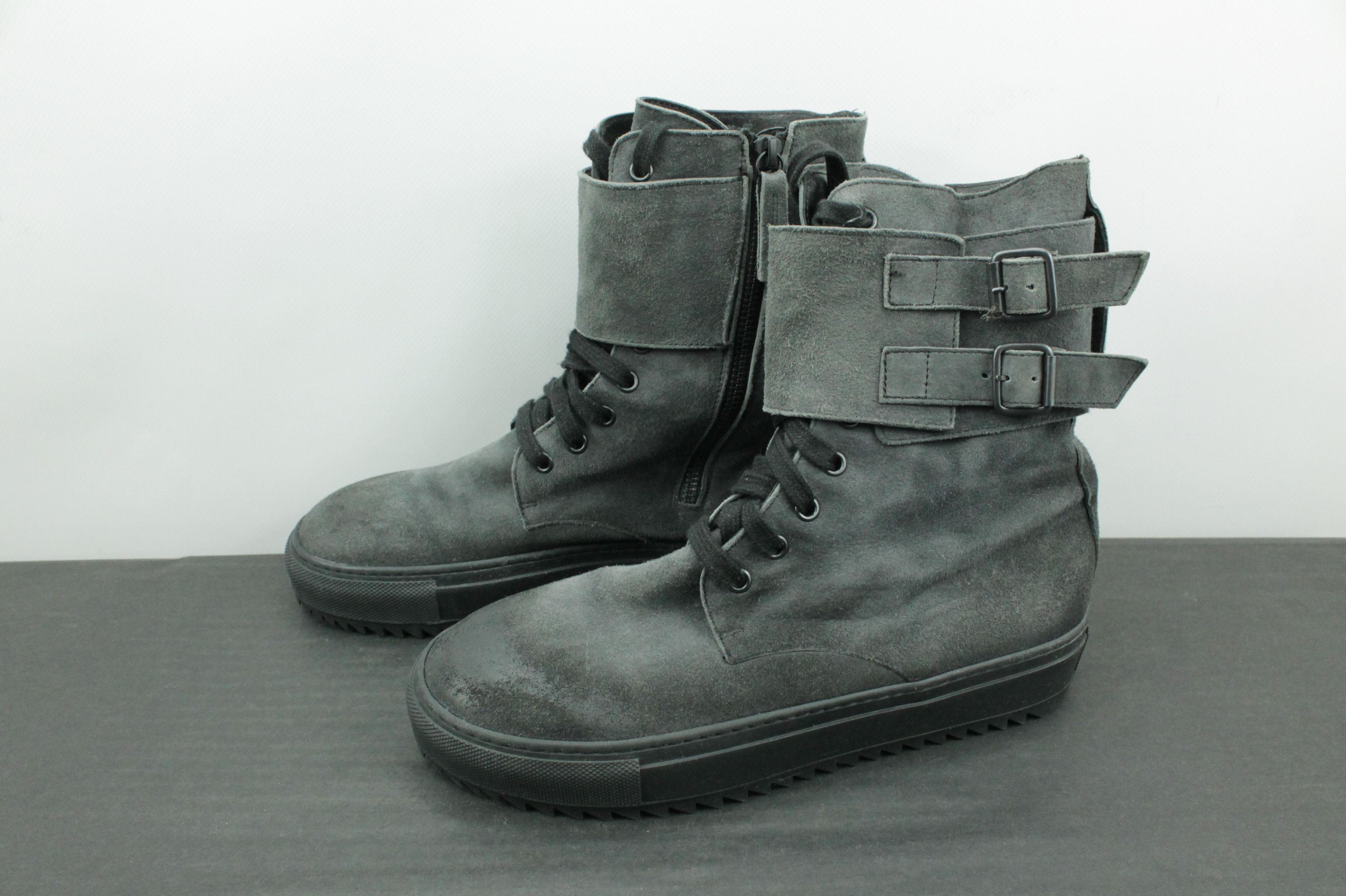 Rundholz Rundholz Black Label Gray Suede High Top Shoes Women's Size US 7 / IT 37 - 3 Thumbnail