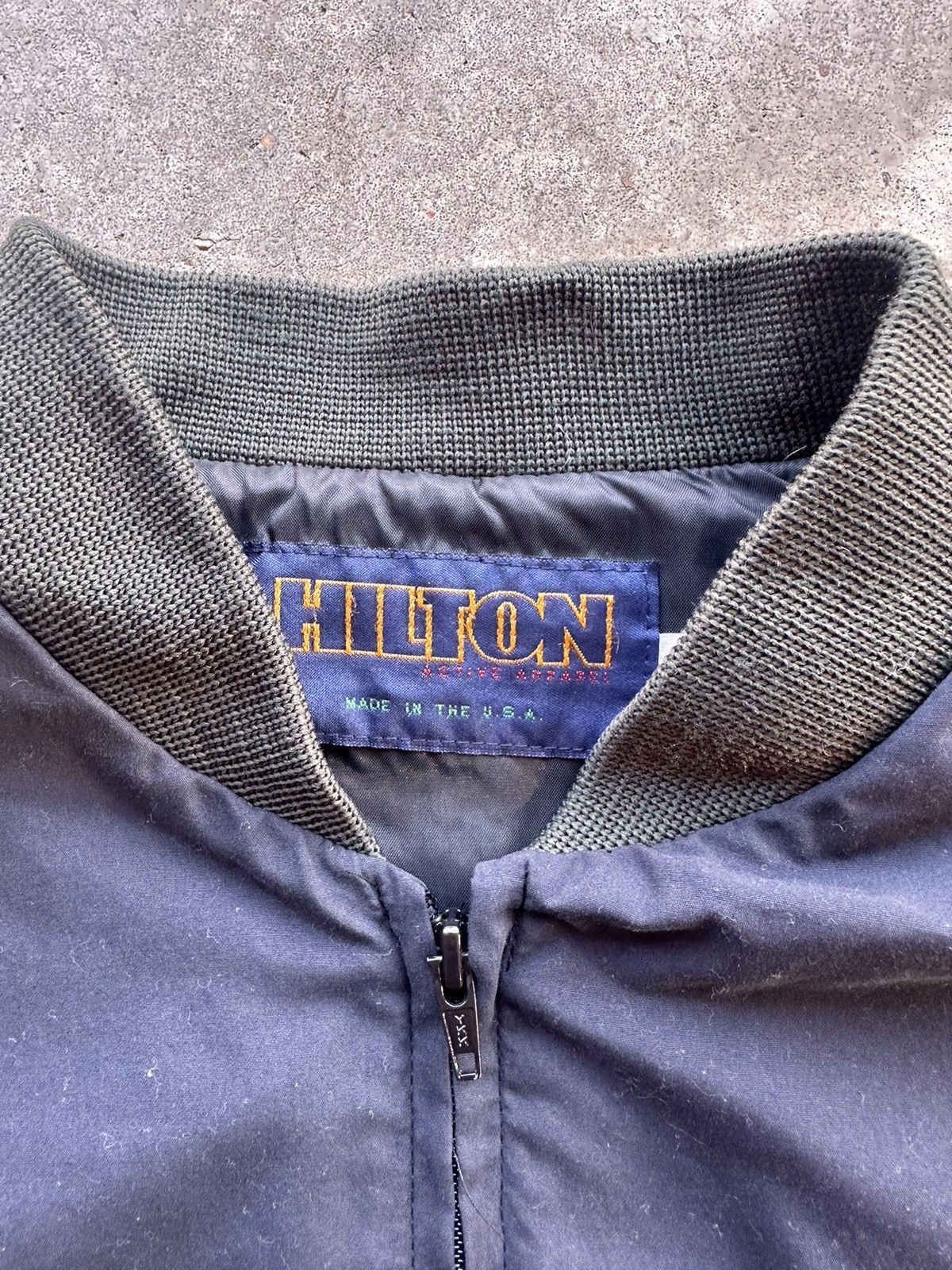 Vintage 90s Hilton Bomber Jacket Size US XL / EU 56 / 4 - 3 Thumbnail