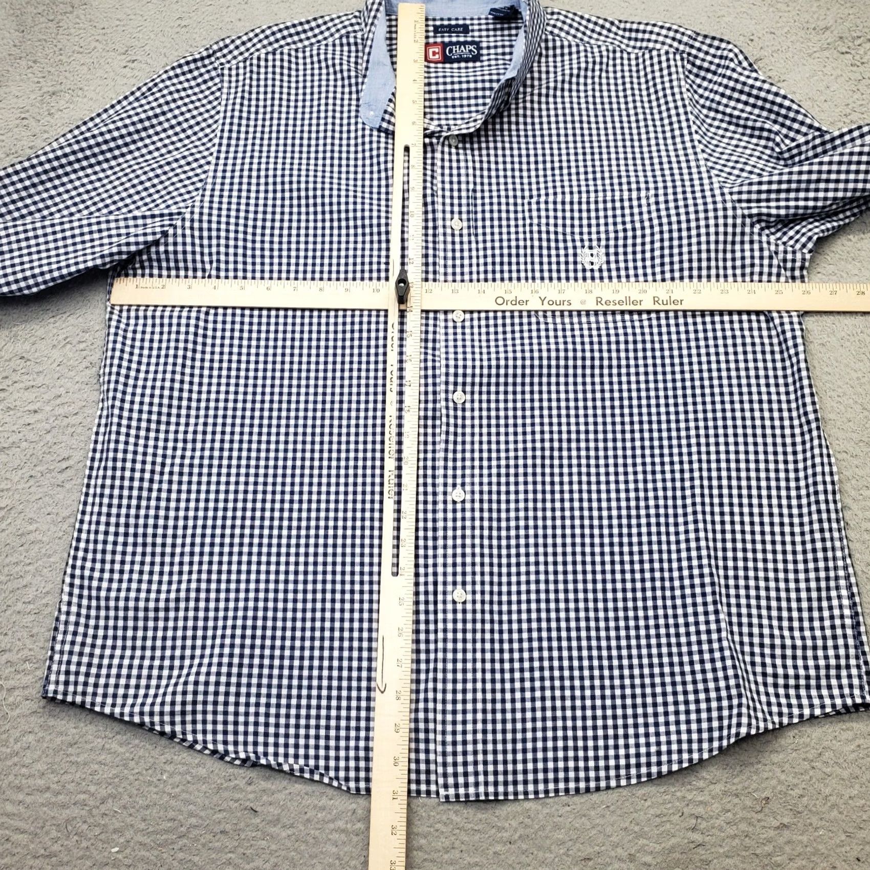 Chaps Chaps Shirt Mens XXL Multi Check Easy Care Button-Up Collared Casual Size US XXL / EU 58 / 5 - 3 Thumbnail