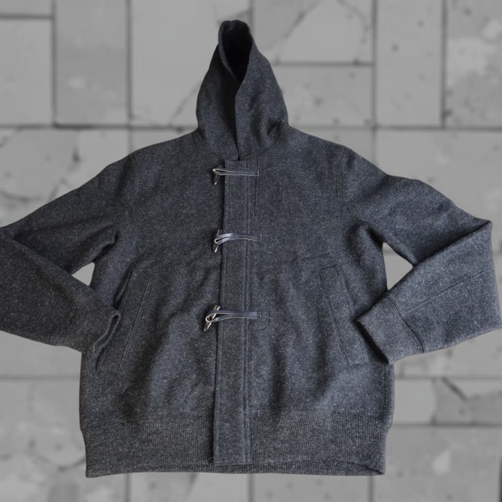 Vince Vince Jacket Mens L Gray Bomber Jacket Wool Nylon Alpaca Button Zip 80s Designer Casual Winter Spring Fall Satin Size US L / EU 52-54 / 3 - 1 Thumbnail