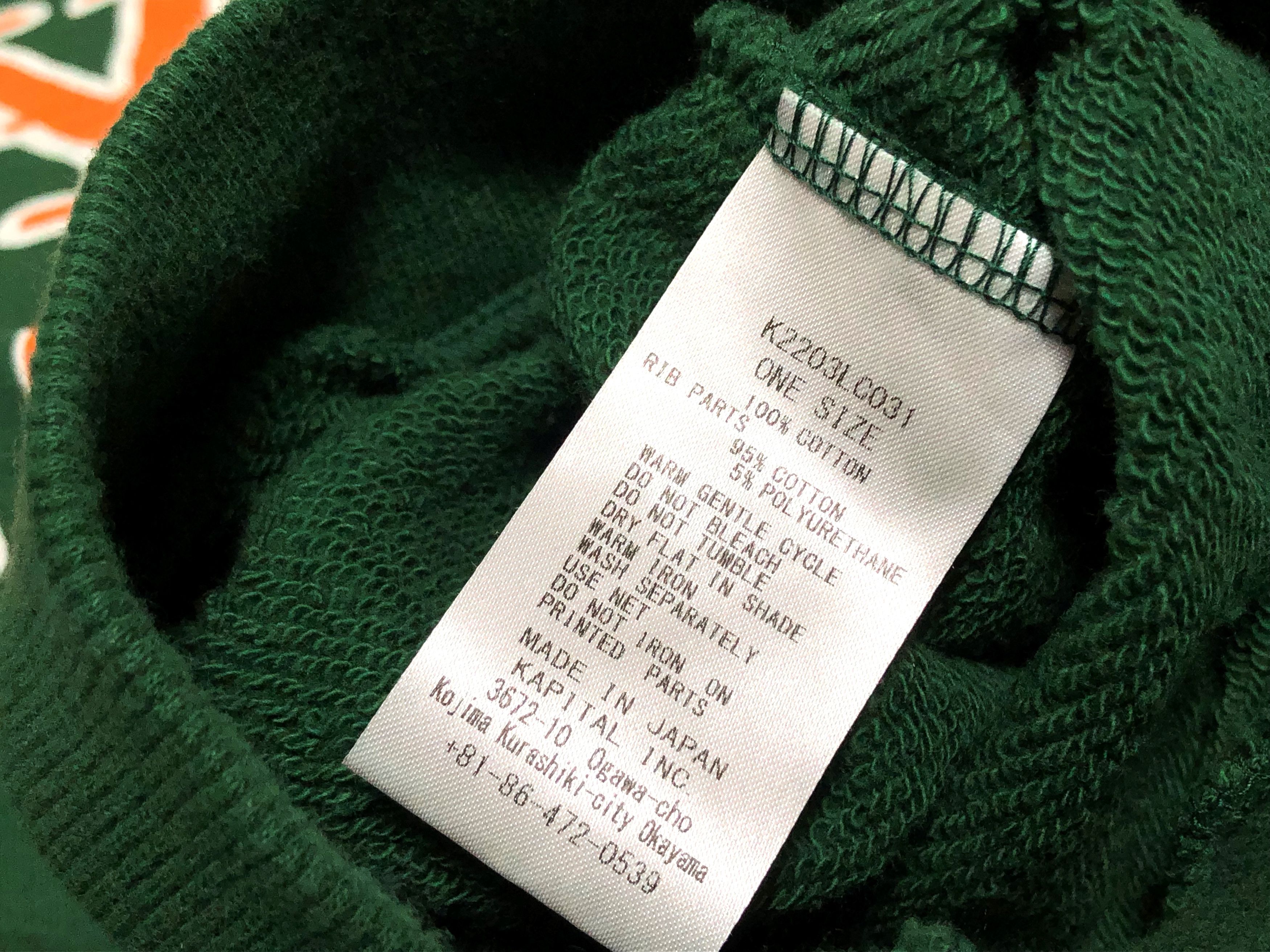 Kapital KAPITAL big kountry college sweatshirt wide laundry green Size US L / EU 52-54 / 3 - 4 Thumbnail