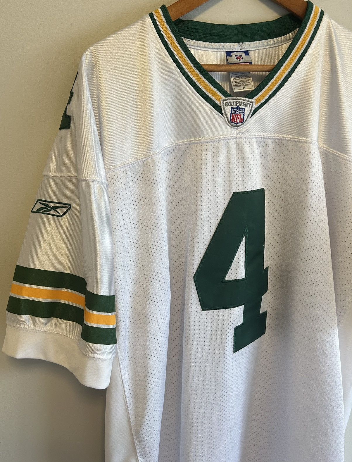 Reebok Vintage Reebok Green Bay Packers NFL Brett Favre Jersey Size US XXL / EU 58 / 5 - 3 Thumbnail