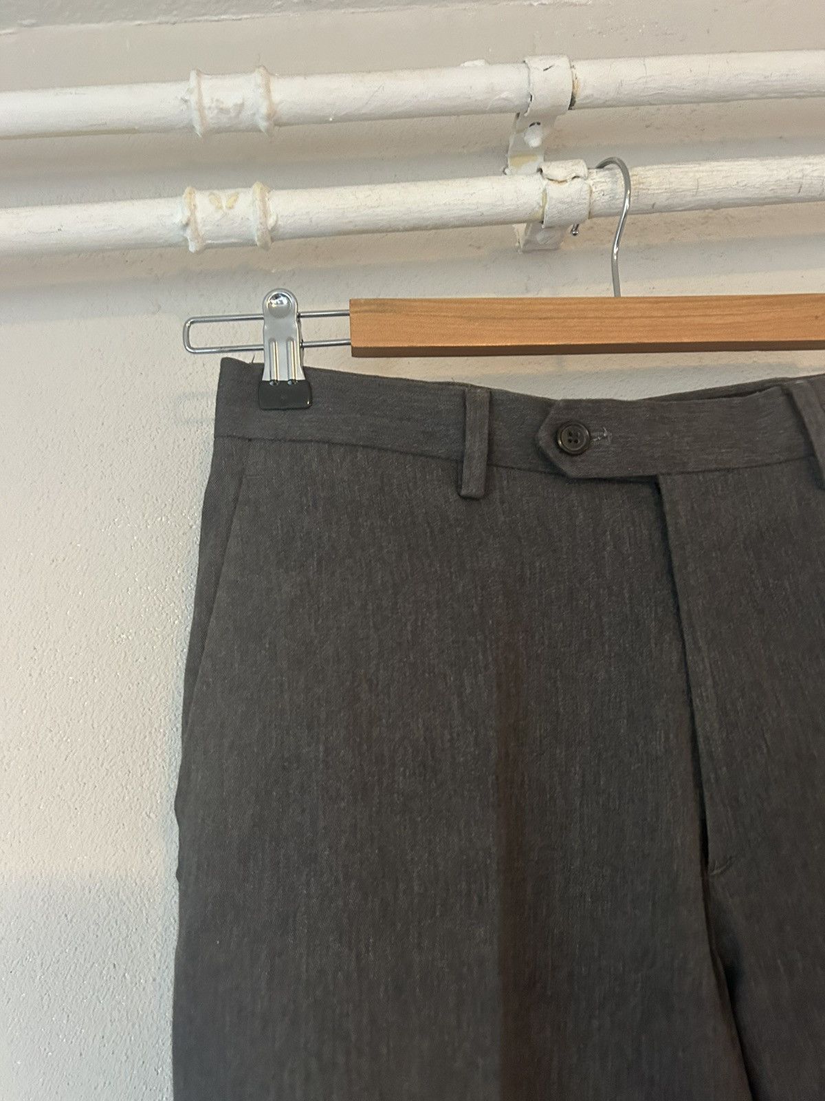 Prada Grey Tapered Cotton Blend Trousers Size US 29 - 3 Thumbnail