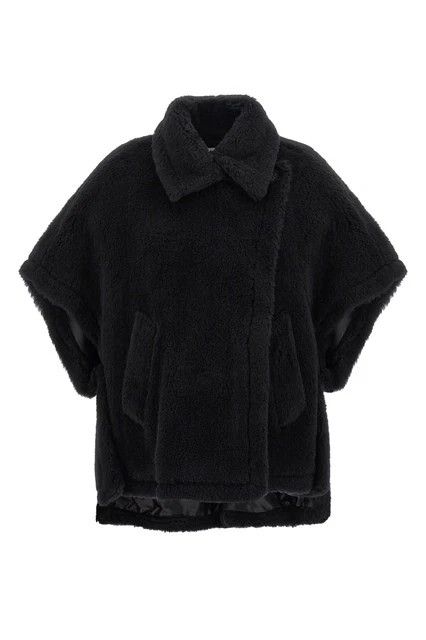 Max Mara MAX MARA Tebe Black Cape New & Authentic Size ONE SIZE - 1 Thumbnail