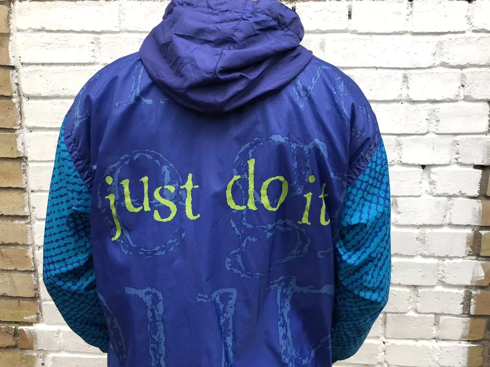 Nike VINTAGE 90s NIKE NYLON TRACK JACKET RAINCOAT JUST DO IT Size US S / EU 44-46 / 1 - 7 Thumbnail