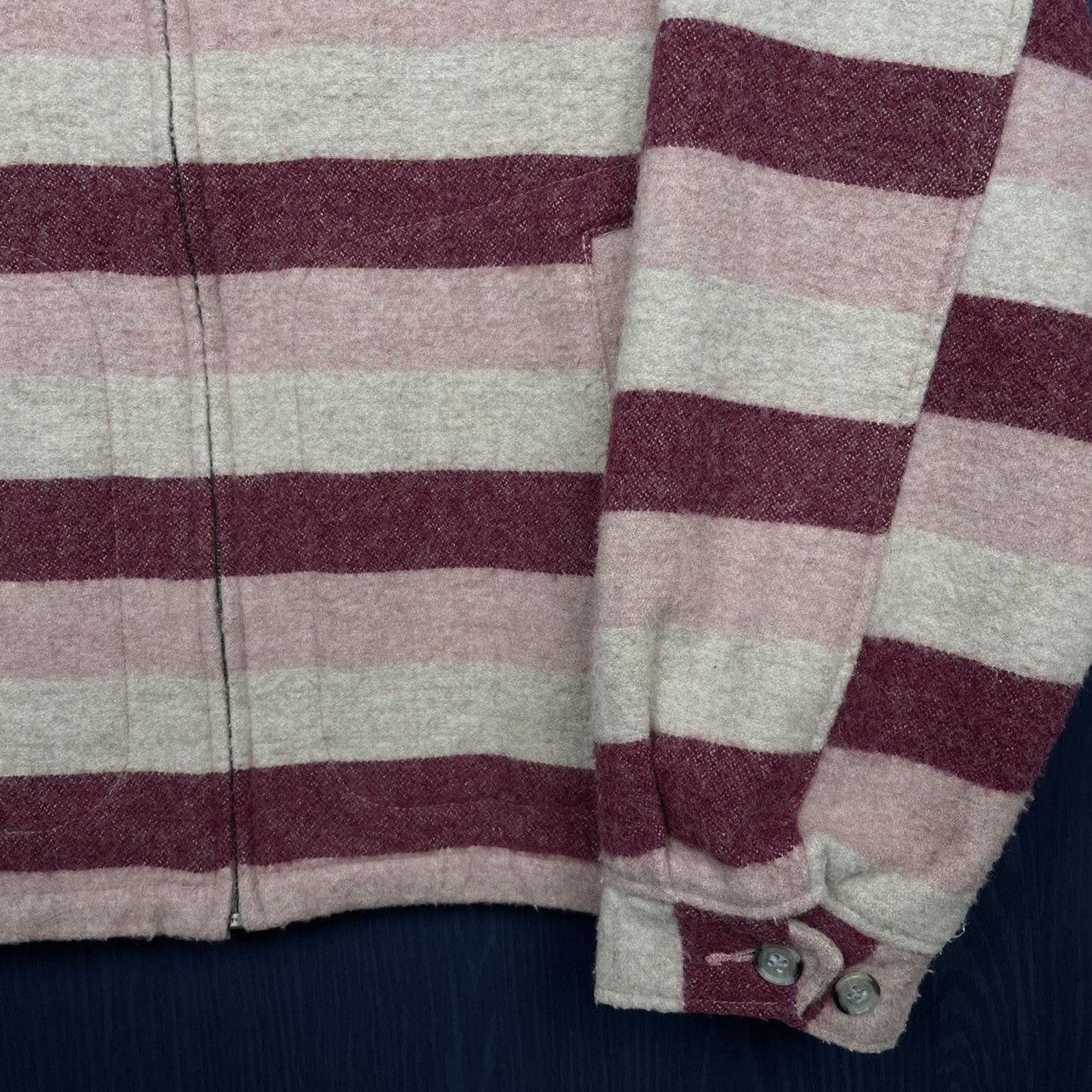 Japanese Brand × Vintage × Wrangler 🇯🇵WRANGLER JAPAN Lady’s Pink Wool Jacket Size M / US 6-8 / IT 42-44 - 3 Thumbnail