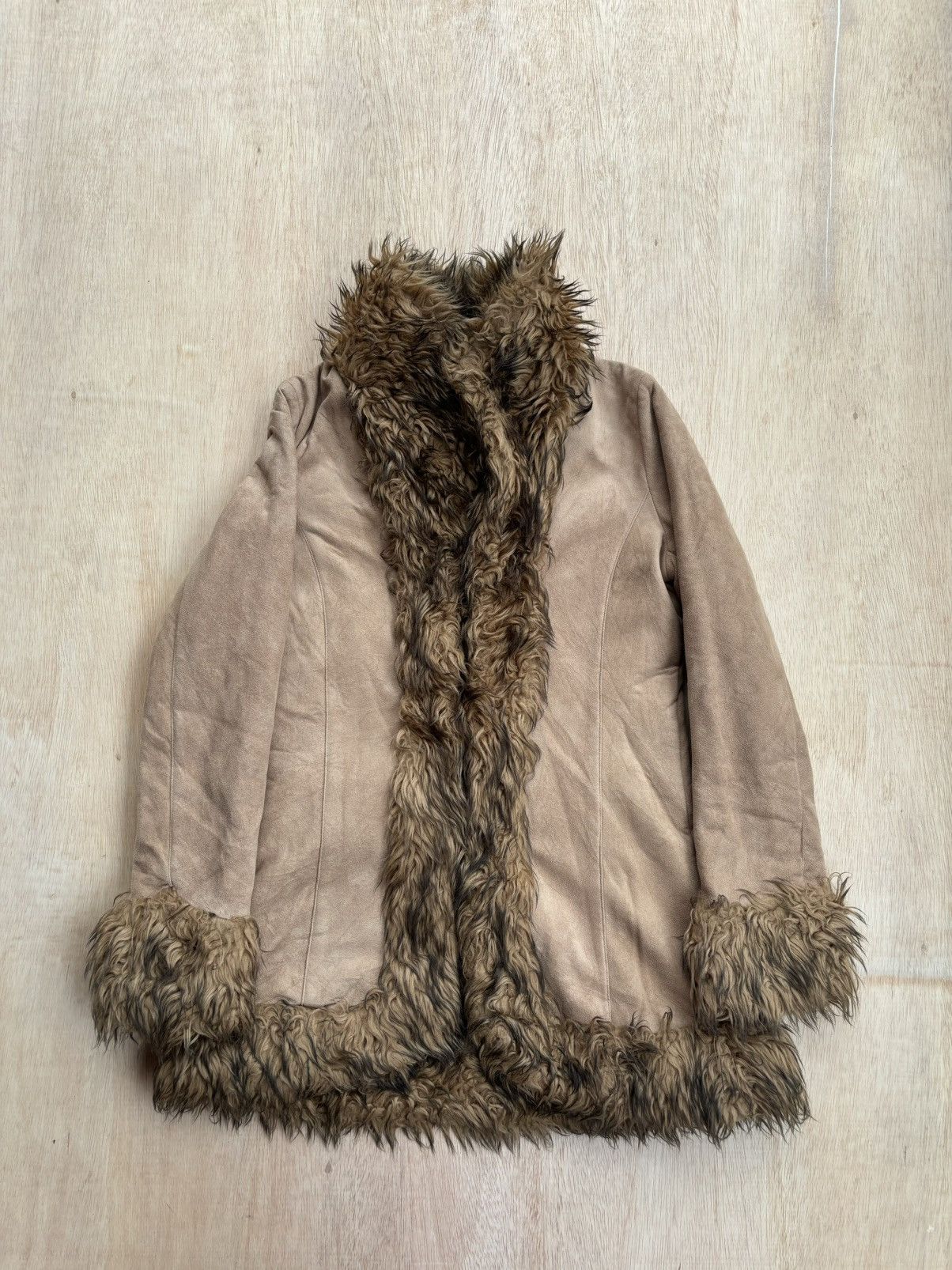 Vintage Japanese Gf Faux Fur Coat Jacket