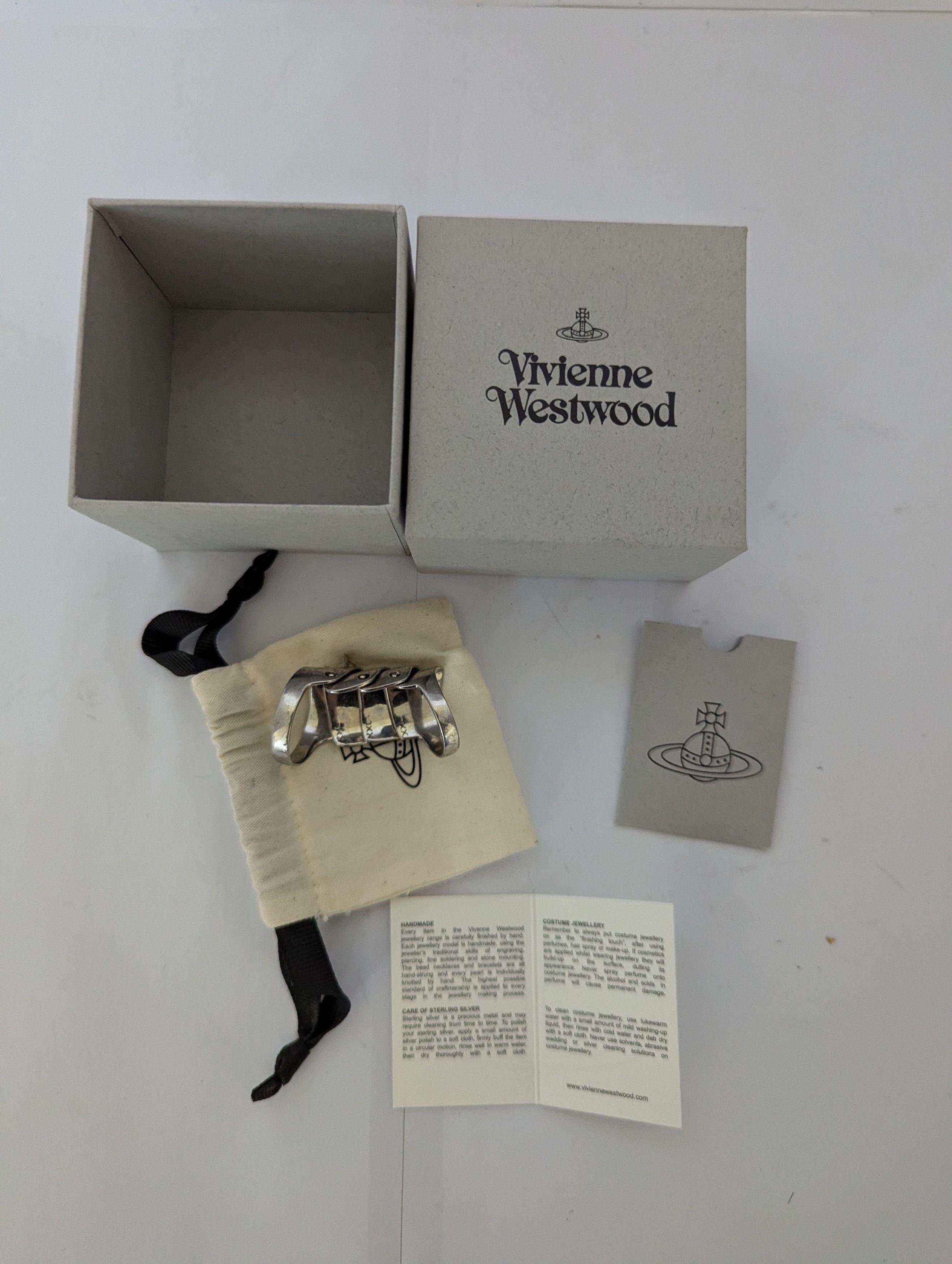 Vintage VIVIENNE WESTWOOD ARMOR RING Size ONE SIZE - 3 Thumbnail