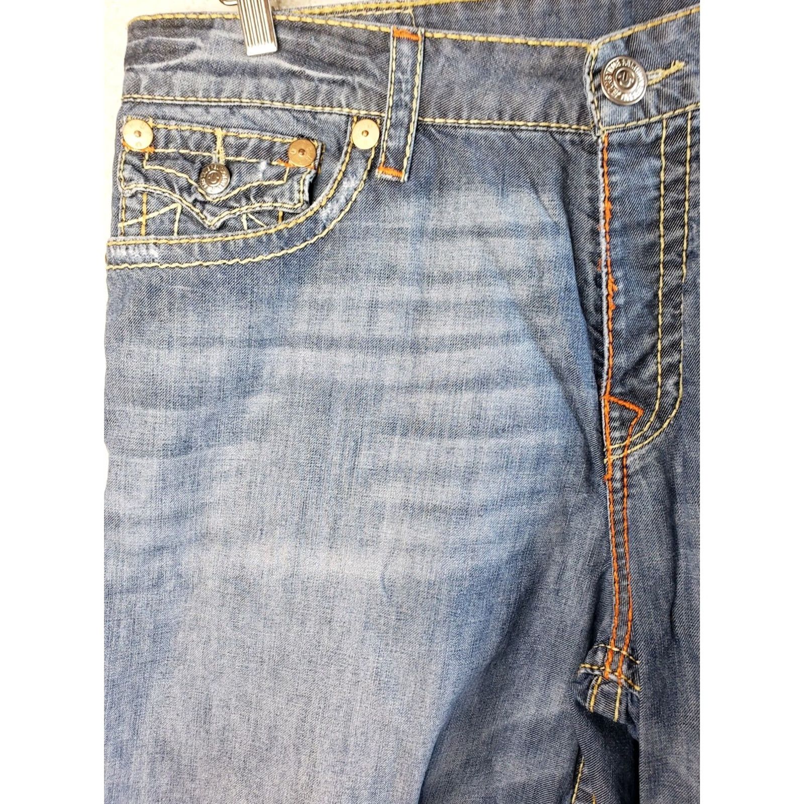 True Religion True Religion Denim Shorts Board Surf Swimwear Trunks 40W X 12L No Liner Mens Beach Casual Vintage? Size US 40 / EU 56 - 2 Thumbnail