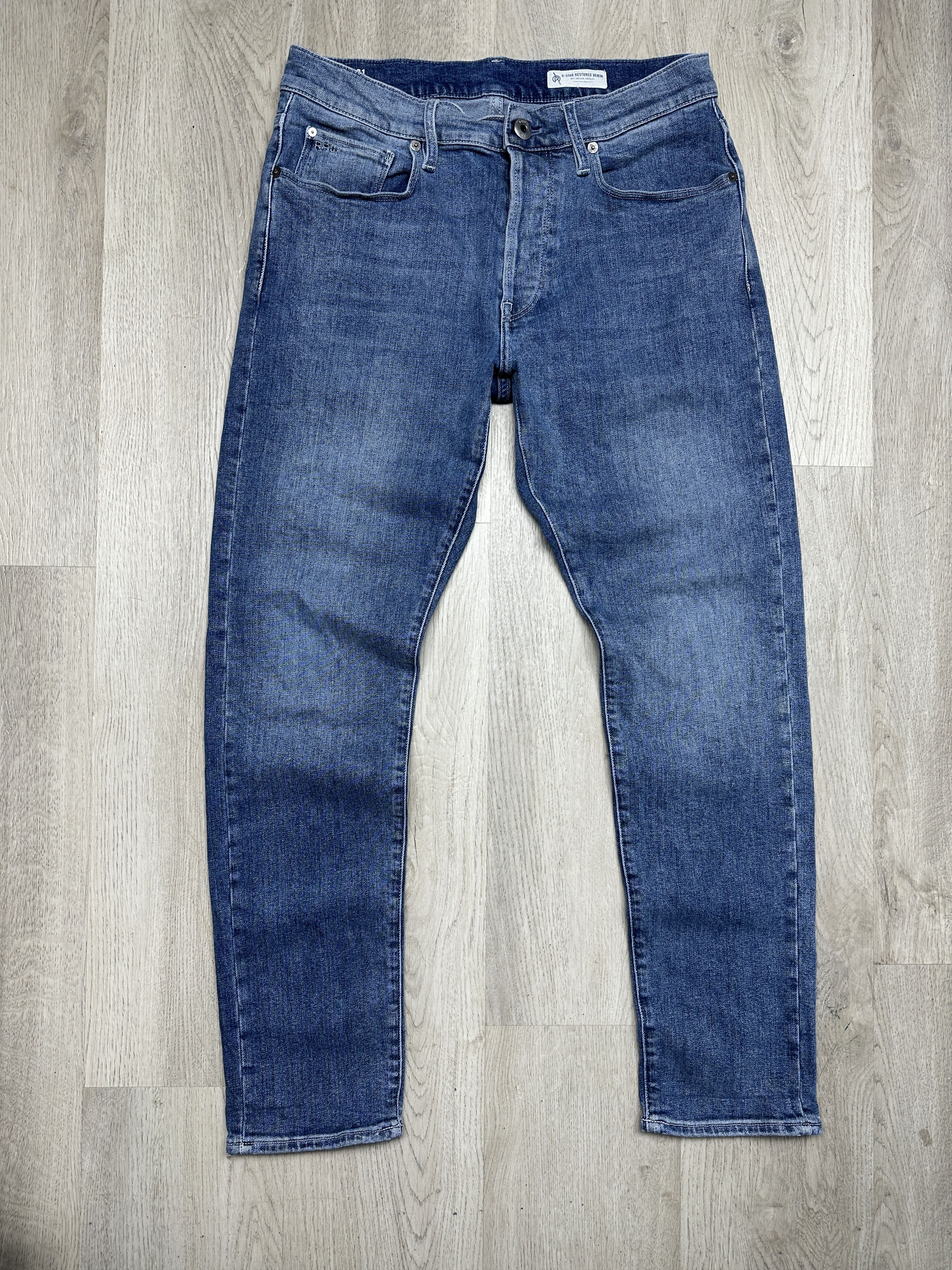 G-Star G Star Raw 3301 Slim Mens Denim Pants Jeans Size US 32 / EU 48 - 1 Thumbnail