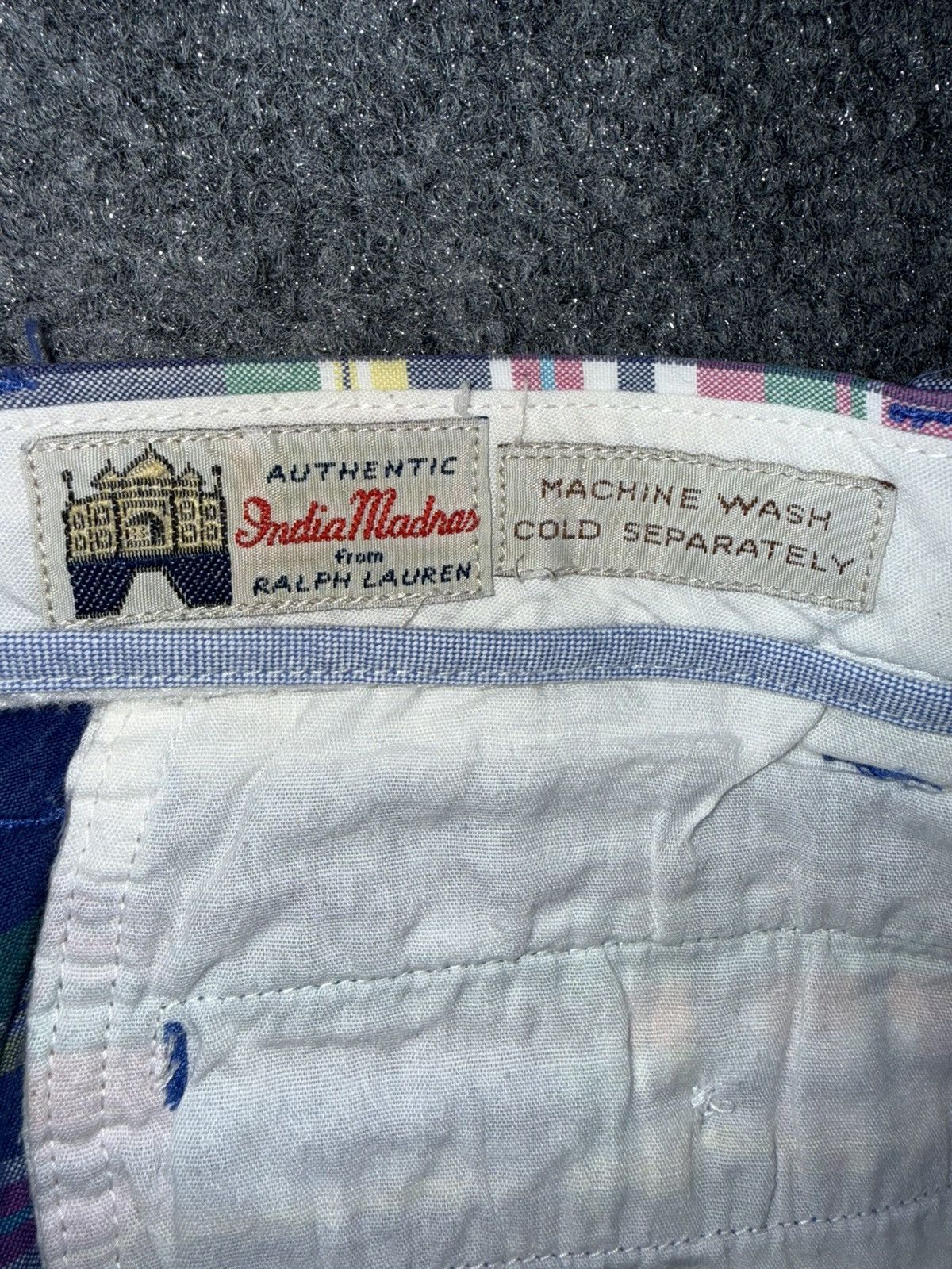 Polo Ralph Lauren Vintage Polo Ralph Lauren India Madras Shorts 34 Size US 34 / EU 50 - 4 Thumbnail