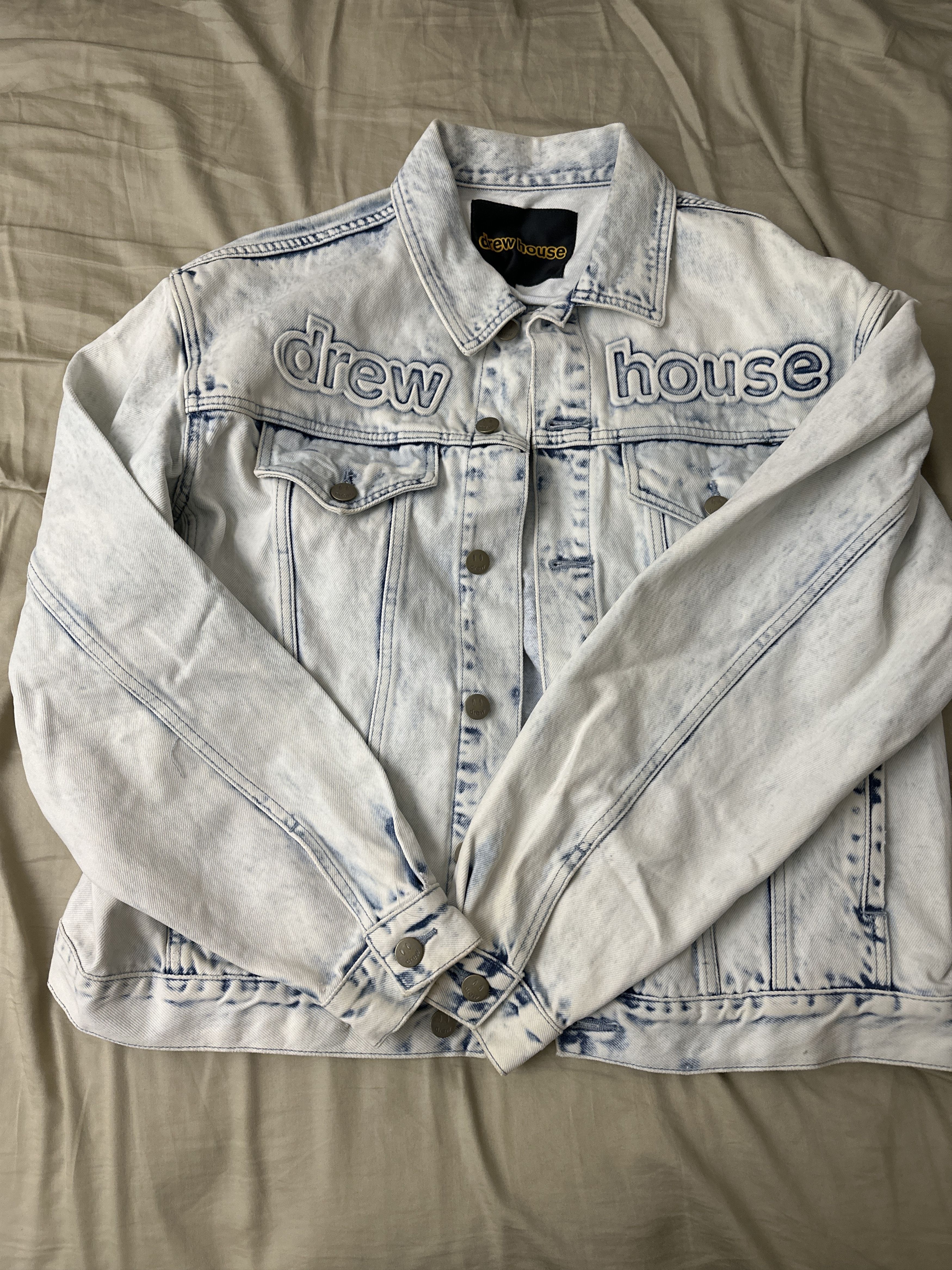 Drew House Jacket Steelstamp Logo Denim Jacket