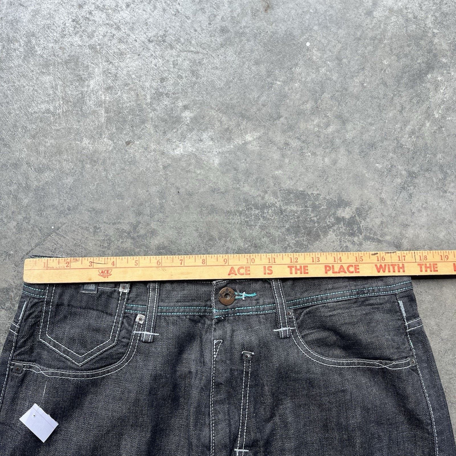 Enyce Vintage Black Enyce Baggy Y2K Jeans Men’s 34 X 30 Jnco Style Size US 34 / EU 50 - 5 Thumbnail