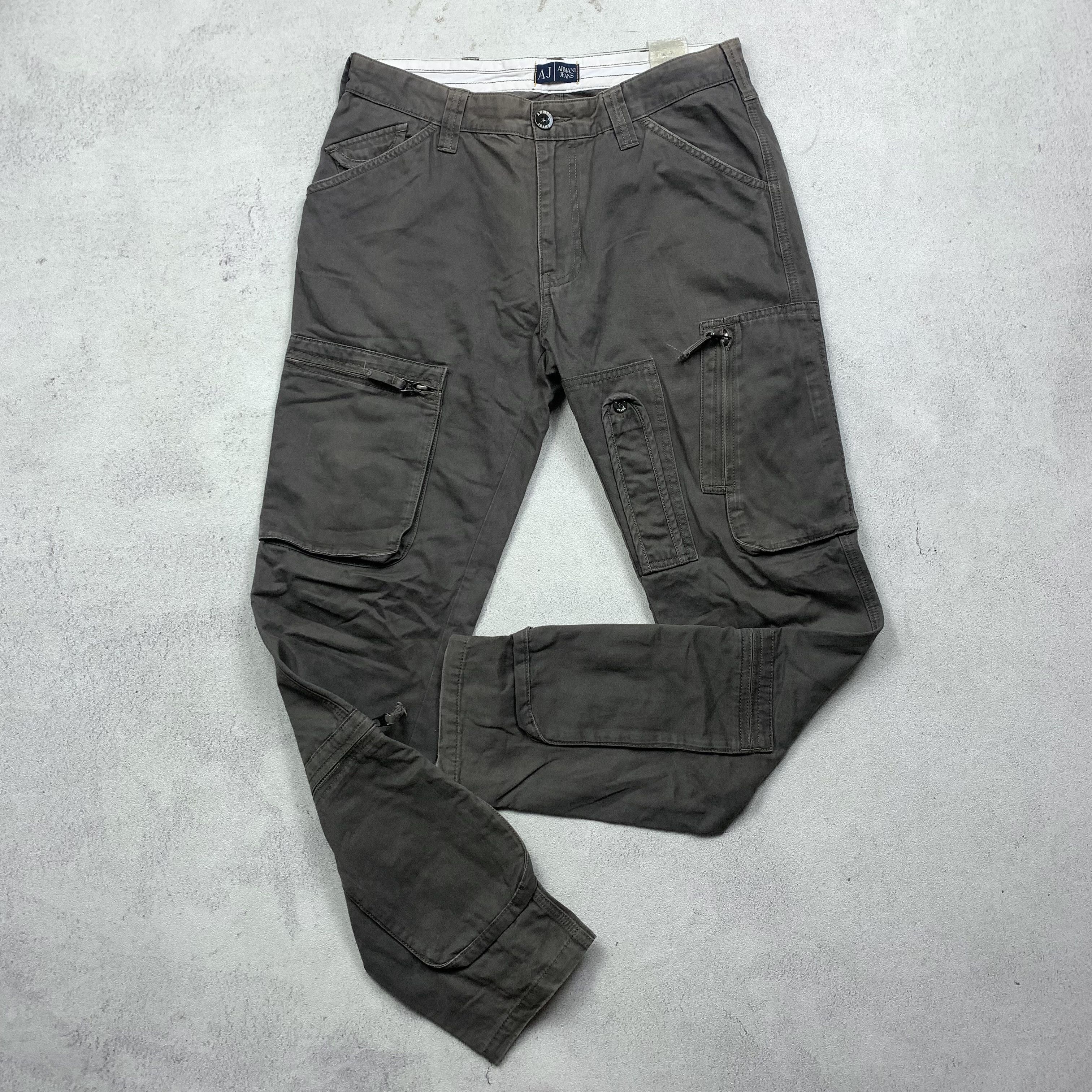 Armani Armani Jeans Multi Pocket Pants Cargo Biker Size US 32 / EU 48 - 2 Thumbnail
