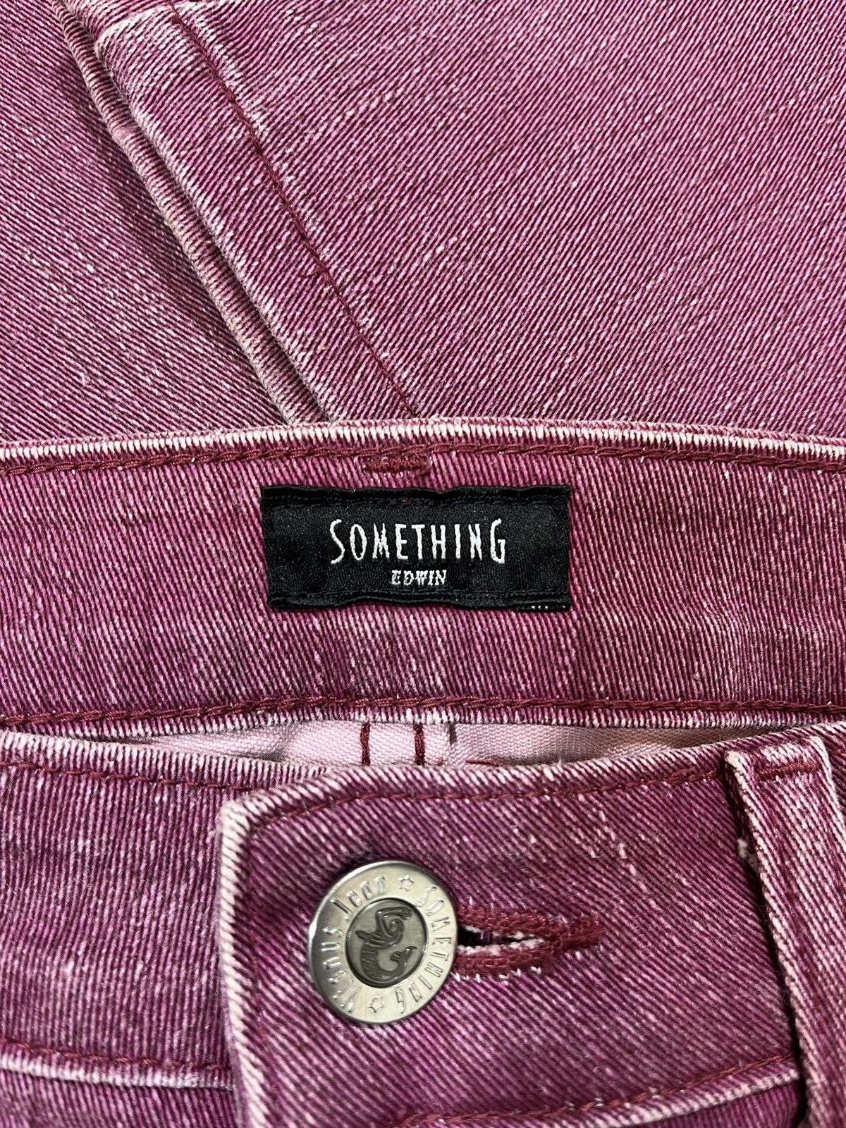 Edwin × If Six Was Nine × Tornado Mart Edwin Something Burgandy Washed Bootcut Jean with Chain Belt Size US 27 - 11 Thumbnail
