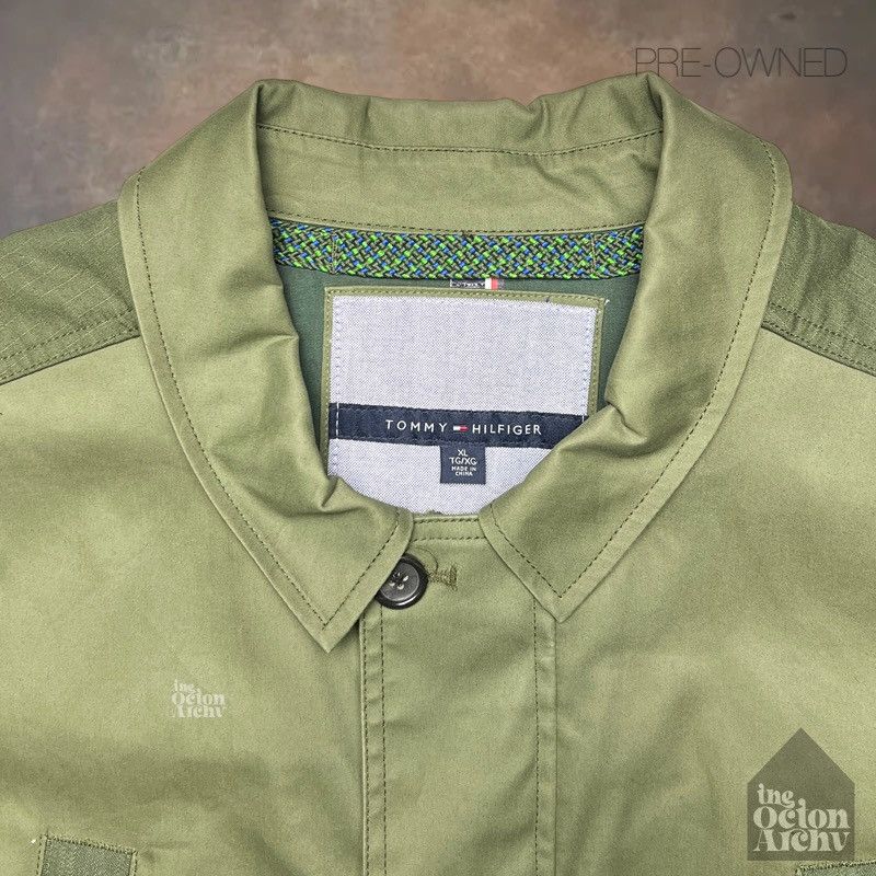 Tommy Hilfiger Vintage Tommy Hilfiger Military Green Jacket Size US XL / EU 56 / 4 - 3 Thumbnail