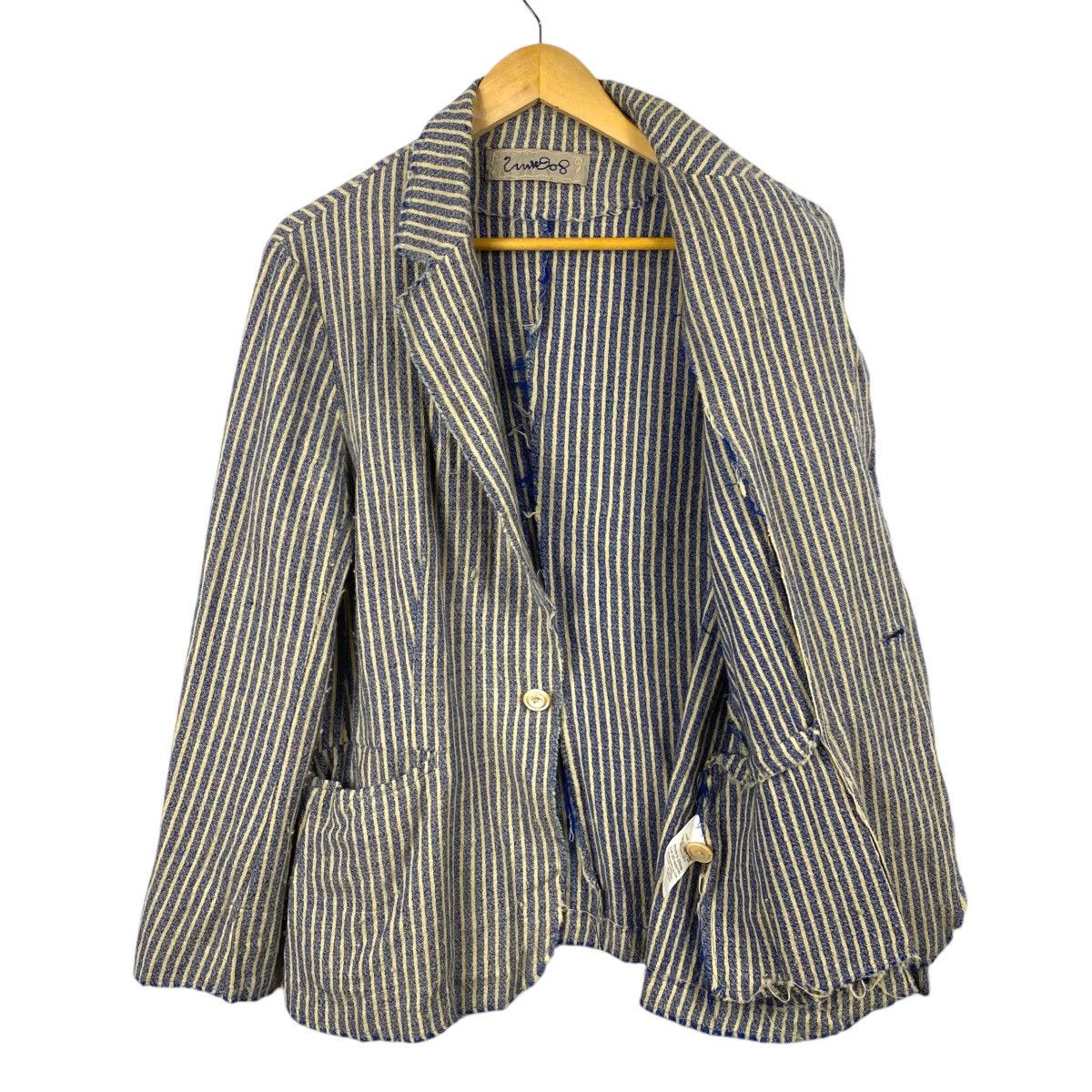 45rpm × Kapital × Umii 908 💥UMII 908 WOOLEN HICKORY LIGHT JACKET Size M / US 6-8 / IT 42-44 - 6 Thumbnail