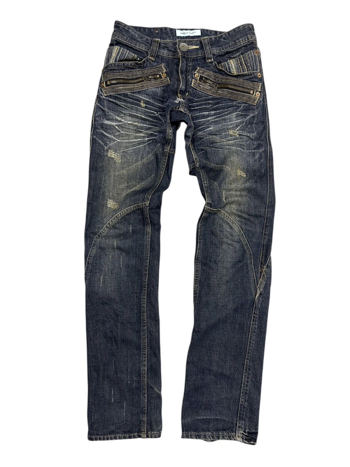 Engineered Garments PAINTED DISTRESSED DENIM BY URBAN CRAFT Size US 31 - 1 Thumbnail