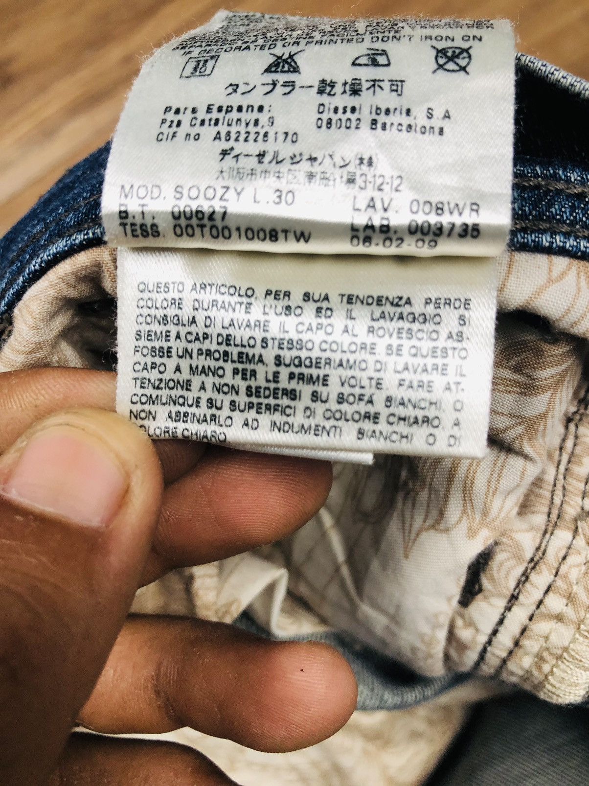 Diesel Diesel Industry torn Design (36) Size US 28 / EU 44 - 17 Thumbnail
