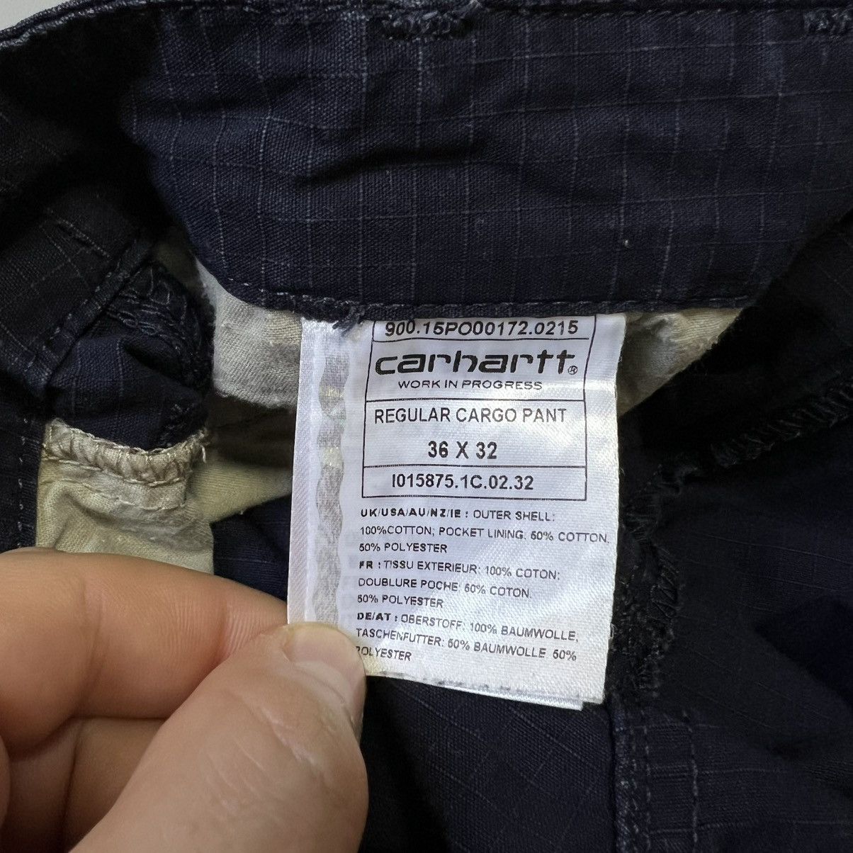 Carhartt Vintage Carhartt Cargo Pants Y2K Navy 36x32 Size US 36 / EU 52 - 19 Thumbnail