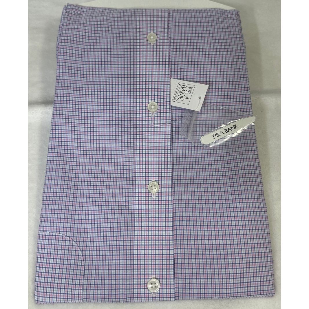 Jos. A. Bank Jos. A. Bank Reserve Pink/Blue Dress Shirt Sze 18.5 - 34 NWT Size US M / EU 48-50 / 2 - 5 Thumbnail