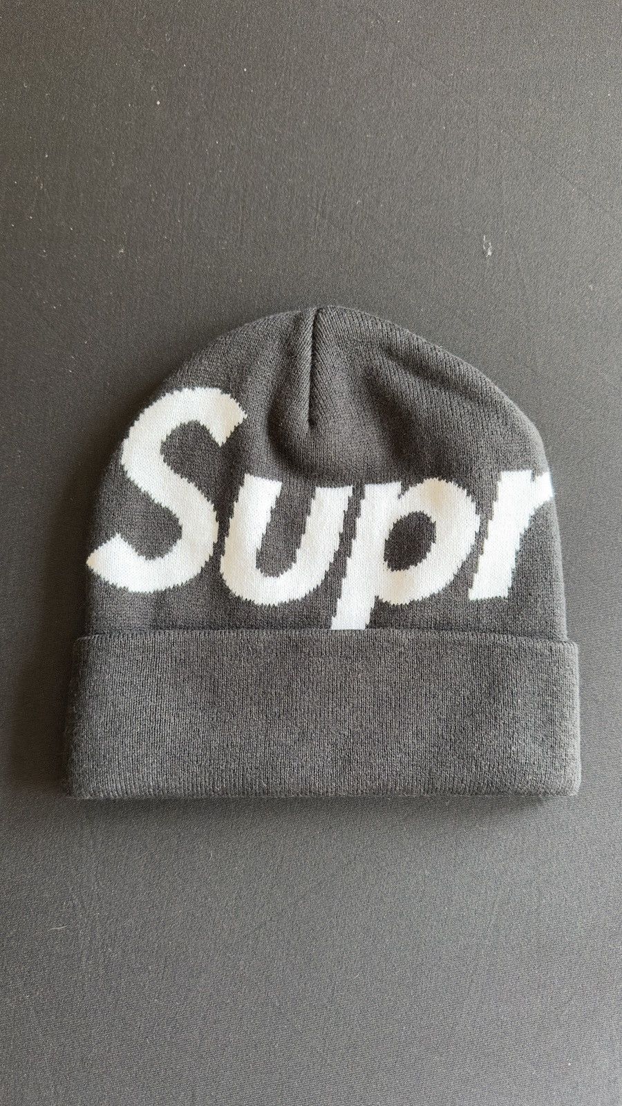 Supreme Supreme Big Logo Beanie Black Size ONE SIZE - 1 Thumbnail