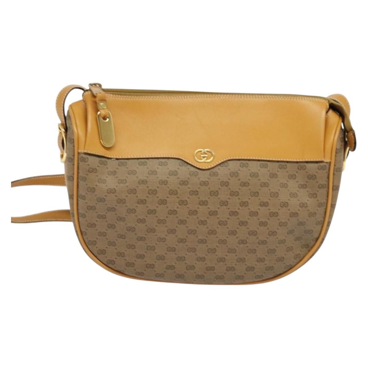 Gucci GUCCI Micro GG Supreme Shoulder Bag Pvc Beige Gold 001 115 Size ONE SIZE - 2 Thumbnail