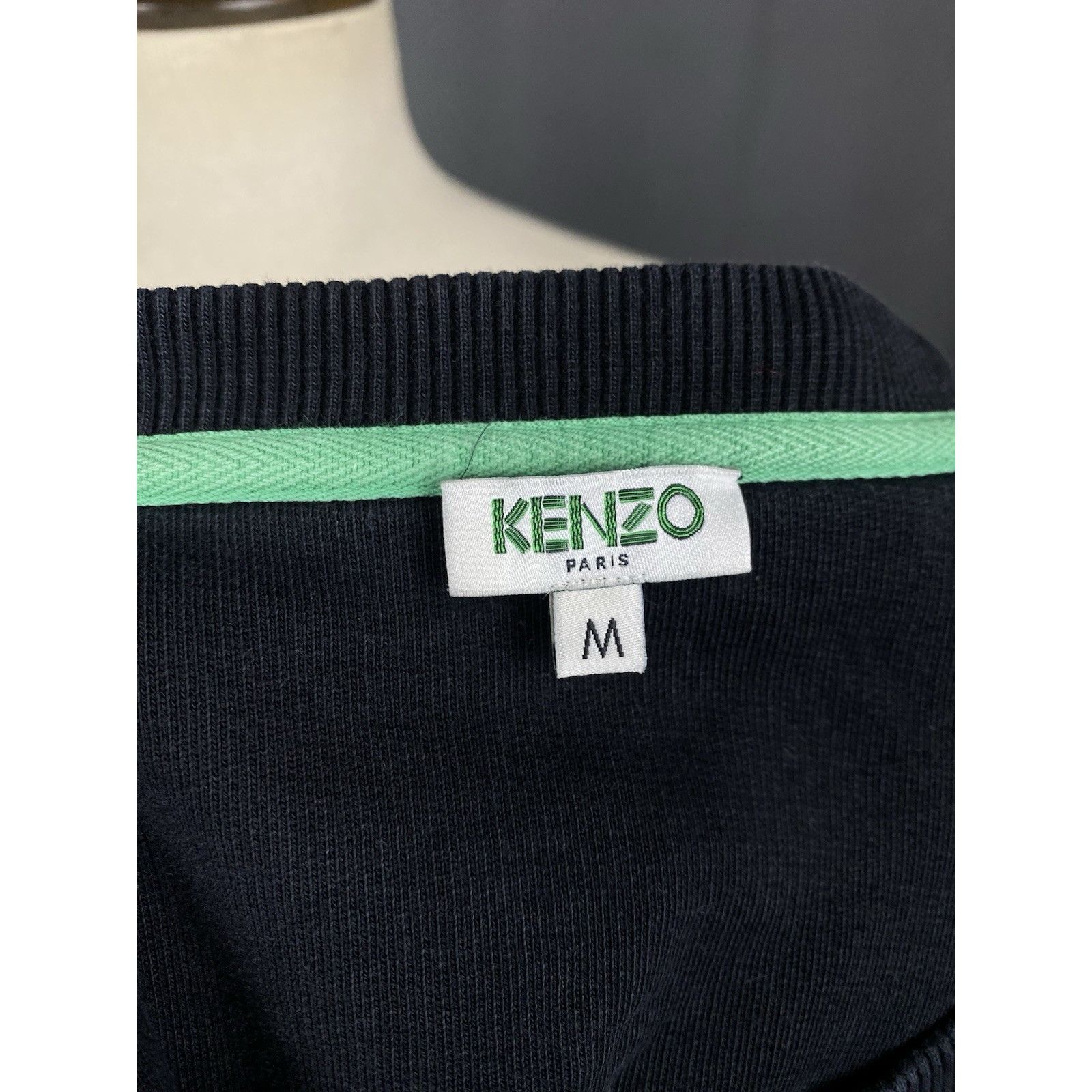 Kenzo Kenzo Big Logo Men's Black Crewneck Sweater Size M Size US M / EU 48-50 / 2 - 9 Thumbnail
