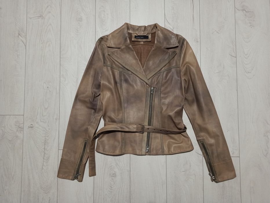 Leather Jacket Marc Cain vintage leather jacket | Grailed