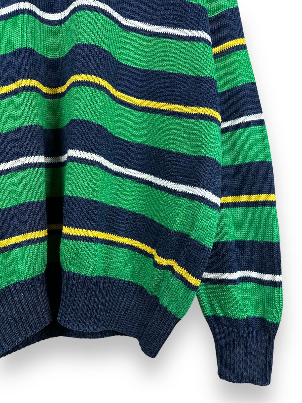 Paul & Shark × Vintage Vintage Paul & Shark Yachting Striped Knit Sweater Size US XXL / EU 58 / 5 - 5 Thumbnail