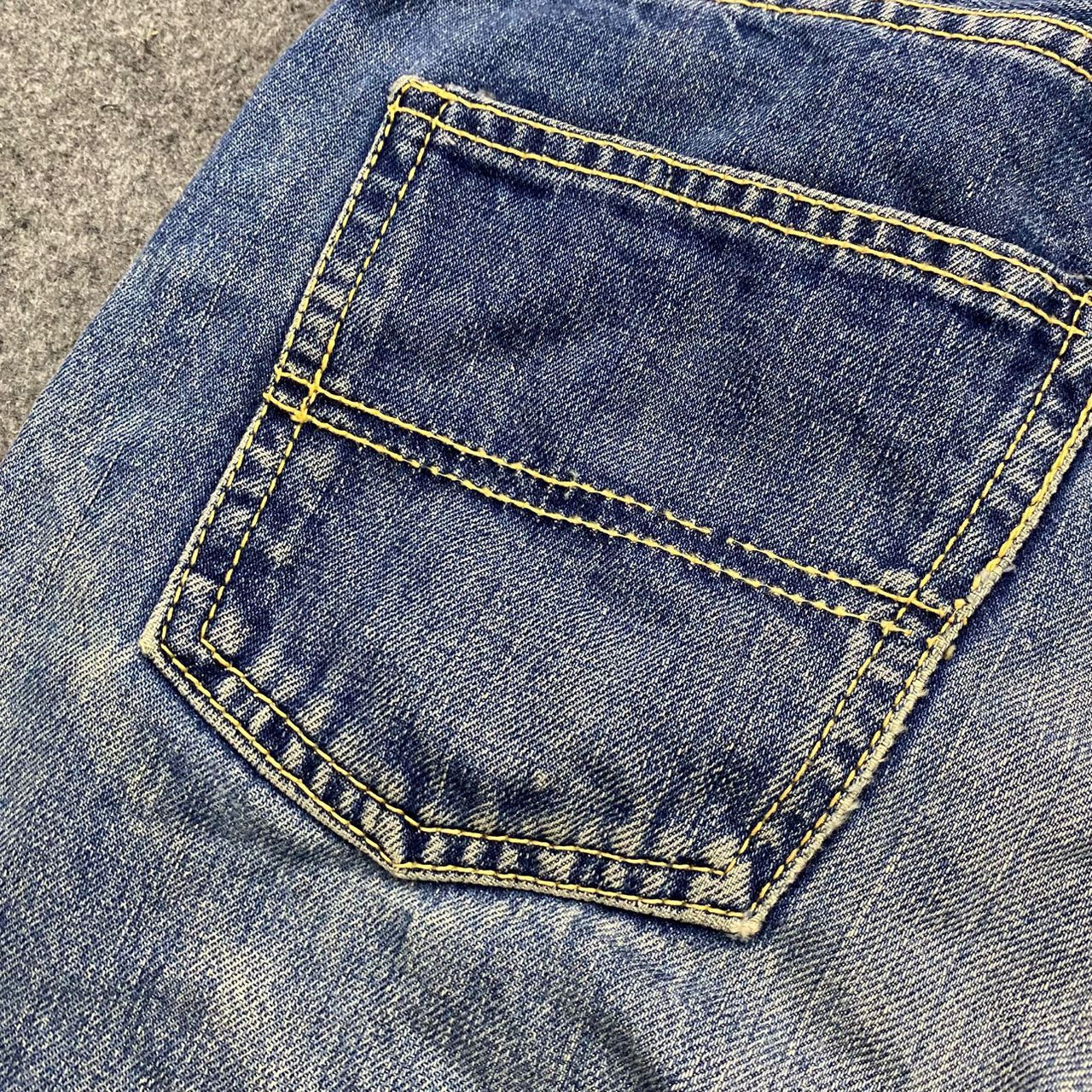 If Six Was Nine 💥Best Offer💥Vintage 80s Big Stone Distressed Denim Size US 34 / EU 50 - 15 Thumbnail