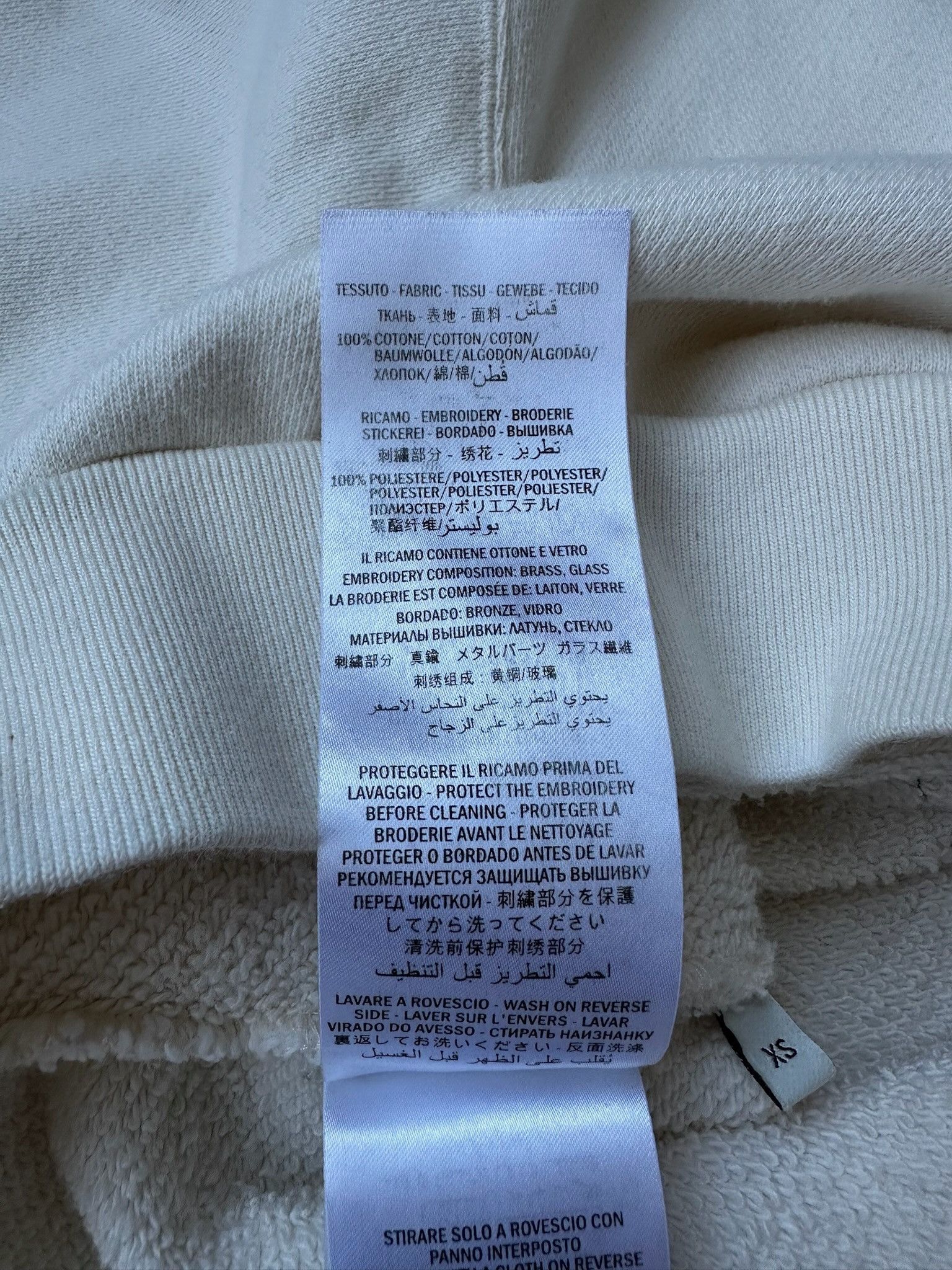 Gucci 🔥[SALE]🔥 Gucci Blade Logo And Sequins Tops White Hoodie Size XS / US 0-2 / IT 36-38 - 12 Thumbnail