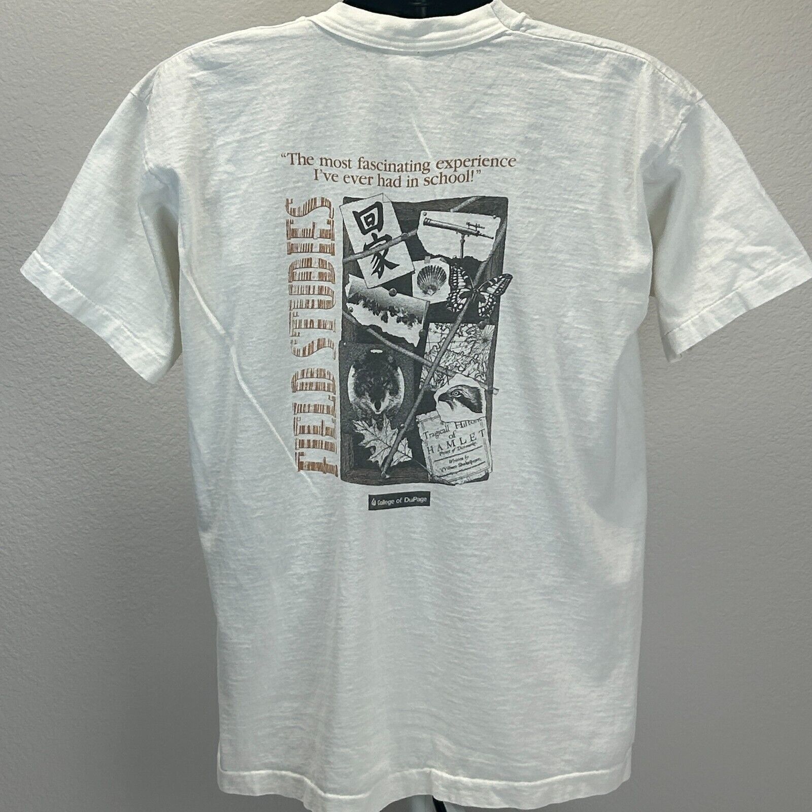 Fruit Of The Loom Vintage 90s College of Dupage Field Studies T Shirt X-Large Size US XL / EU 56 / 4 - 3 Thumbnail