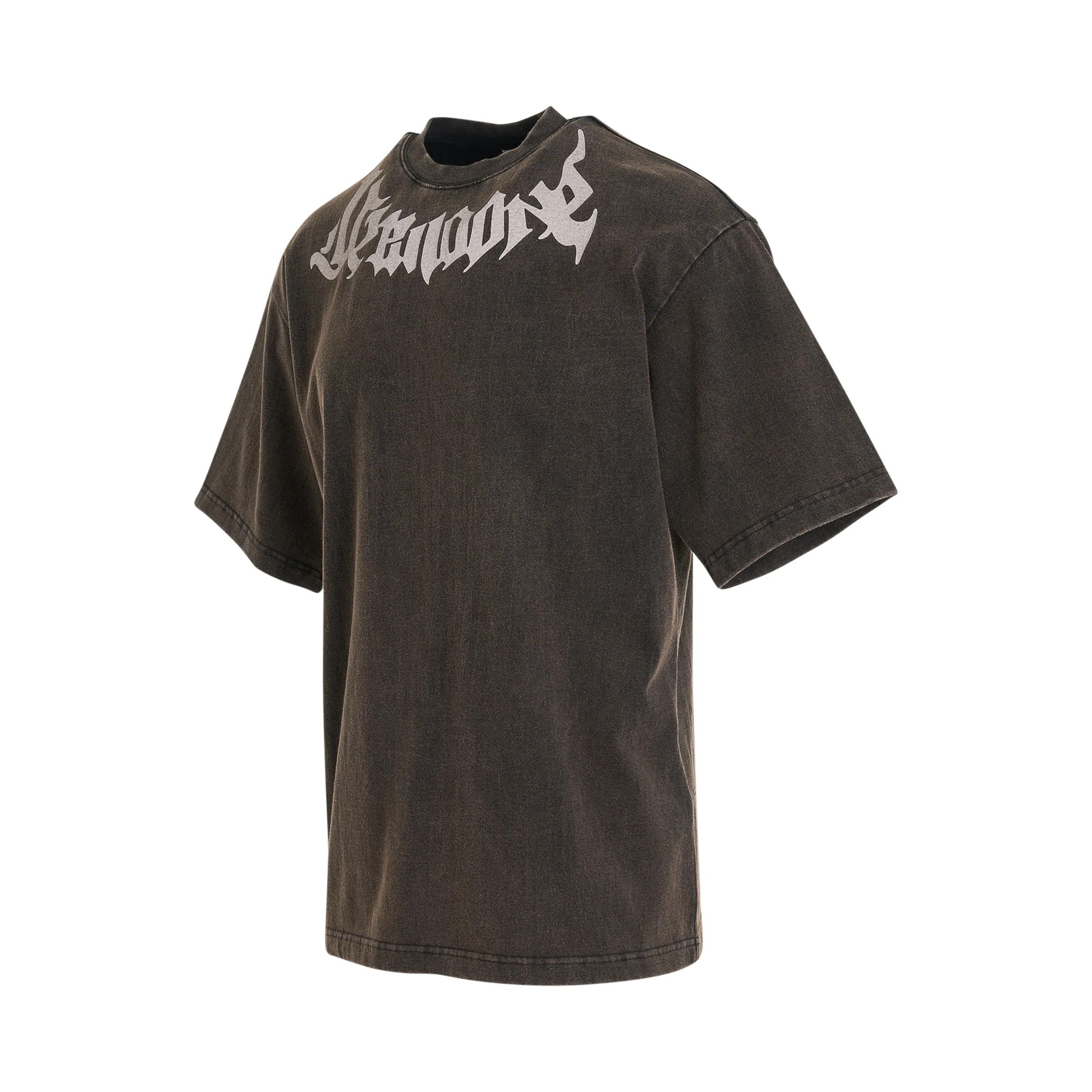 o1mris0824 Collar Logo T-Shirt in Black