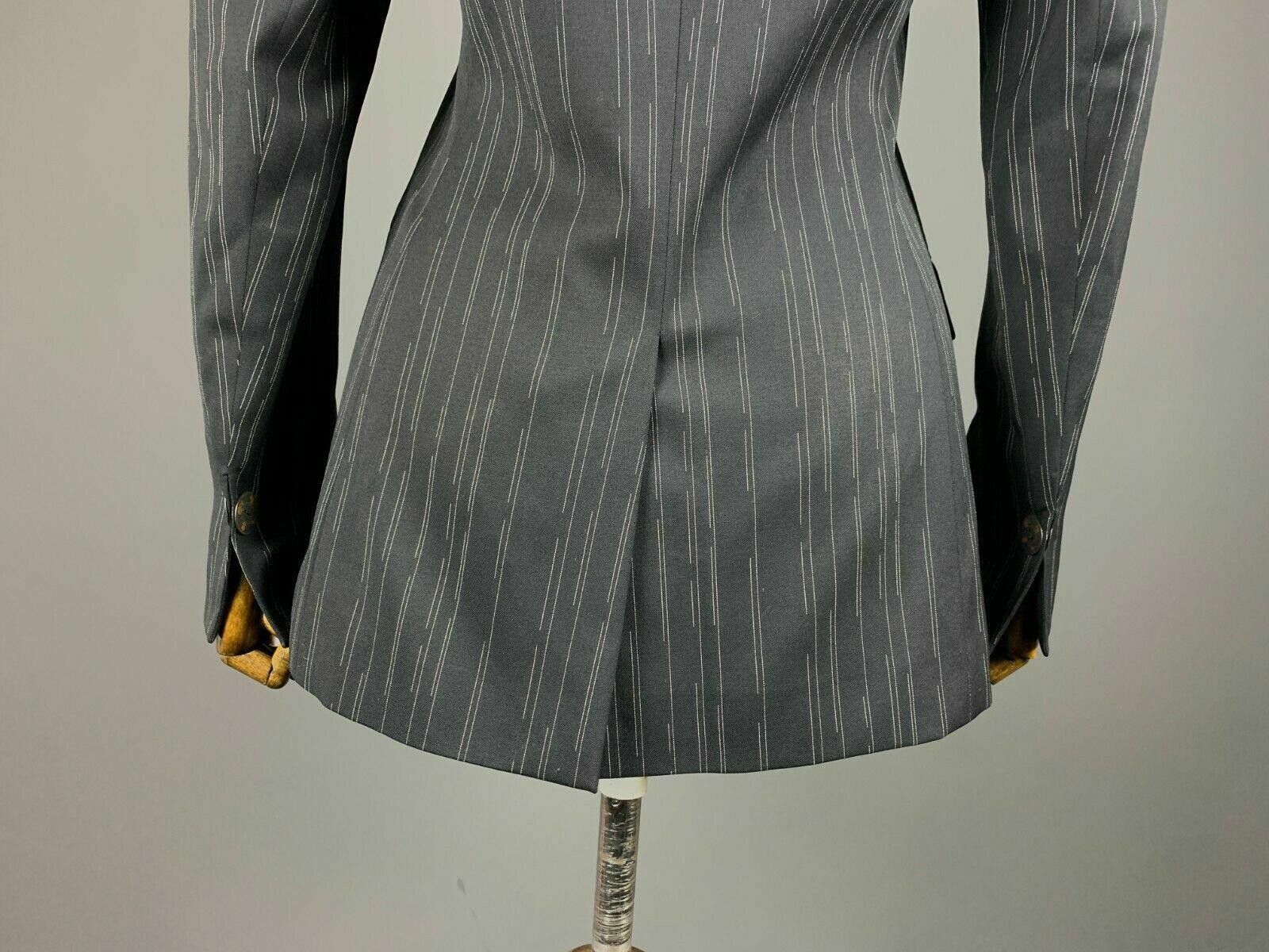 Kenzo Kenzo Jungle Black Wool Stripe 2 Blazer Jacket Size 38 Size 40R - 8 Thumbnail