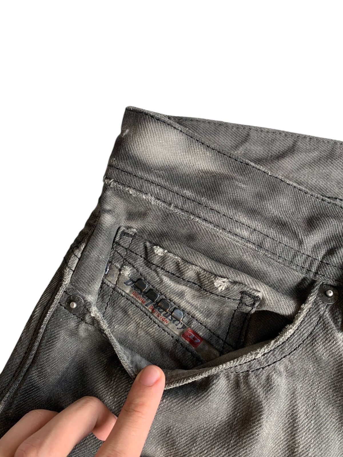 If Six Was Nine × Japanese Brand DIESEL SAFADO PUNK STYLE DISTRESSED DENIM MADE IN ITALY☠️ Size US 33 - 14 Thumbnail