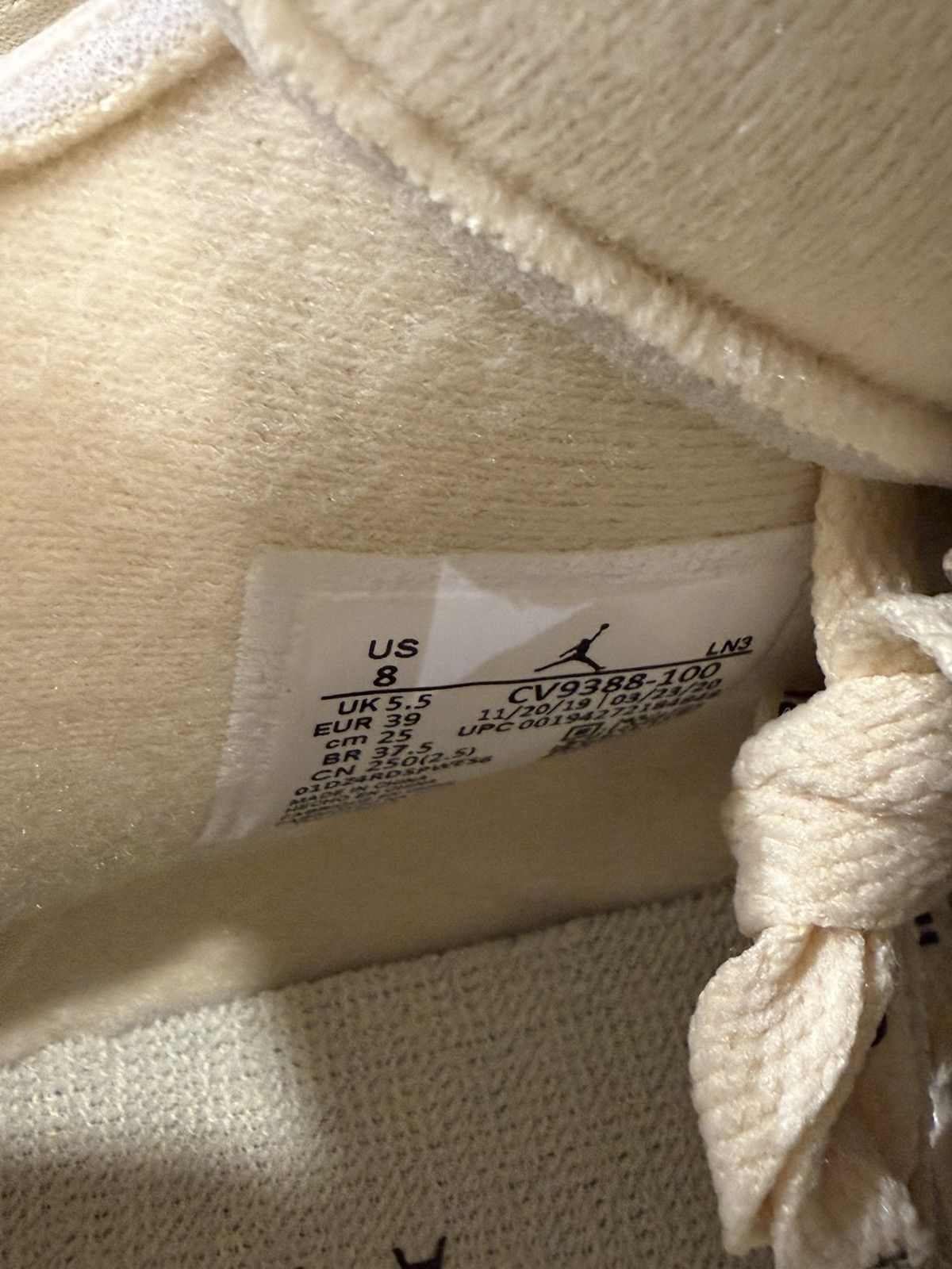 Jordan Brand Jordan 4 Retro ‘Off-White Sail’ Size US 6.5 / EU 39-40 - 6 Thumbnail