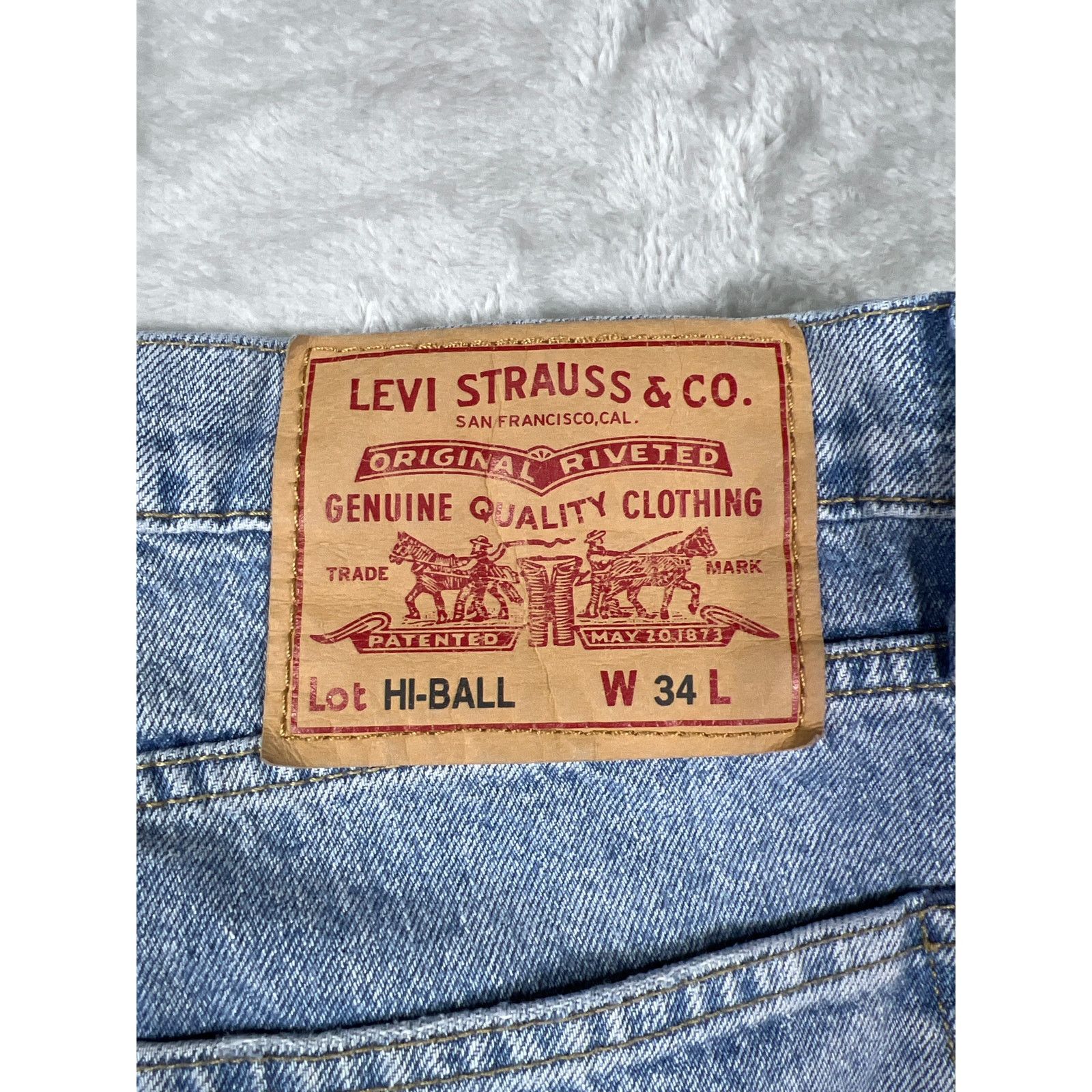 Levi's Levi’sDistressed Light Wash Jeans Unisex 34 Waist 90s Y2K Size US 34 / EU 50 - 6 Thumbnail